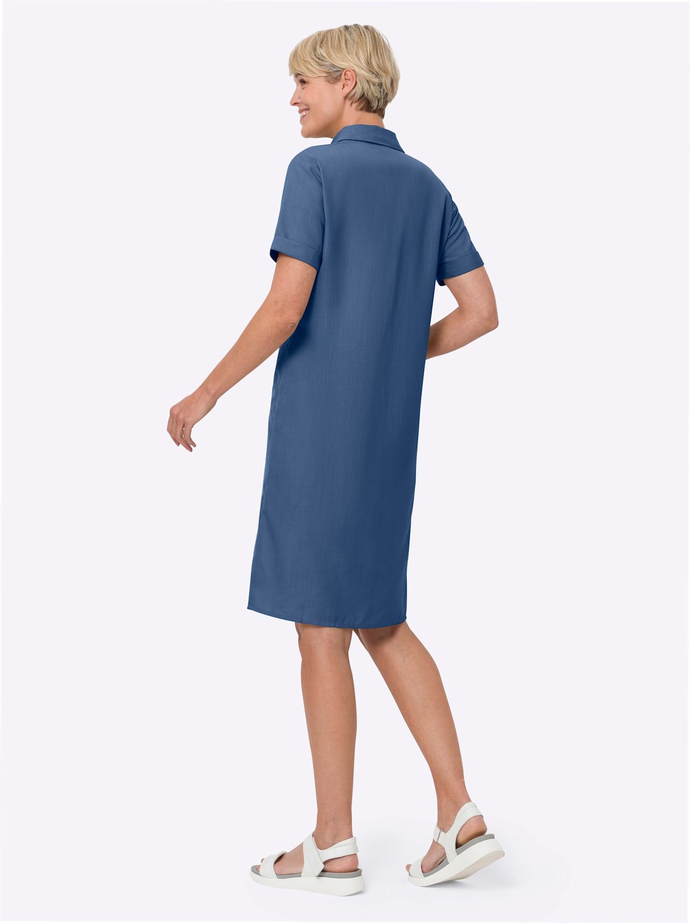Classic Basics Jurk met overhemdkraag Jurk