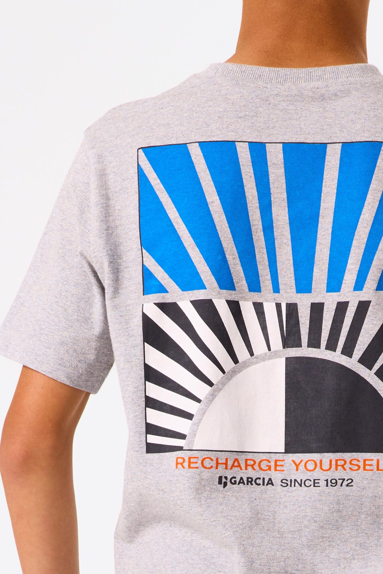 Garcia T-shirt met front- en backprint voor jongens