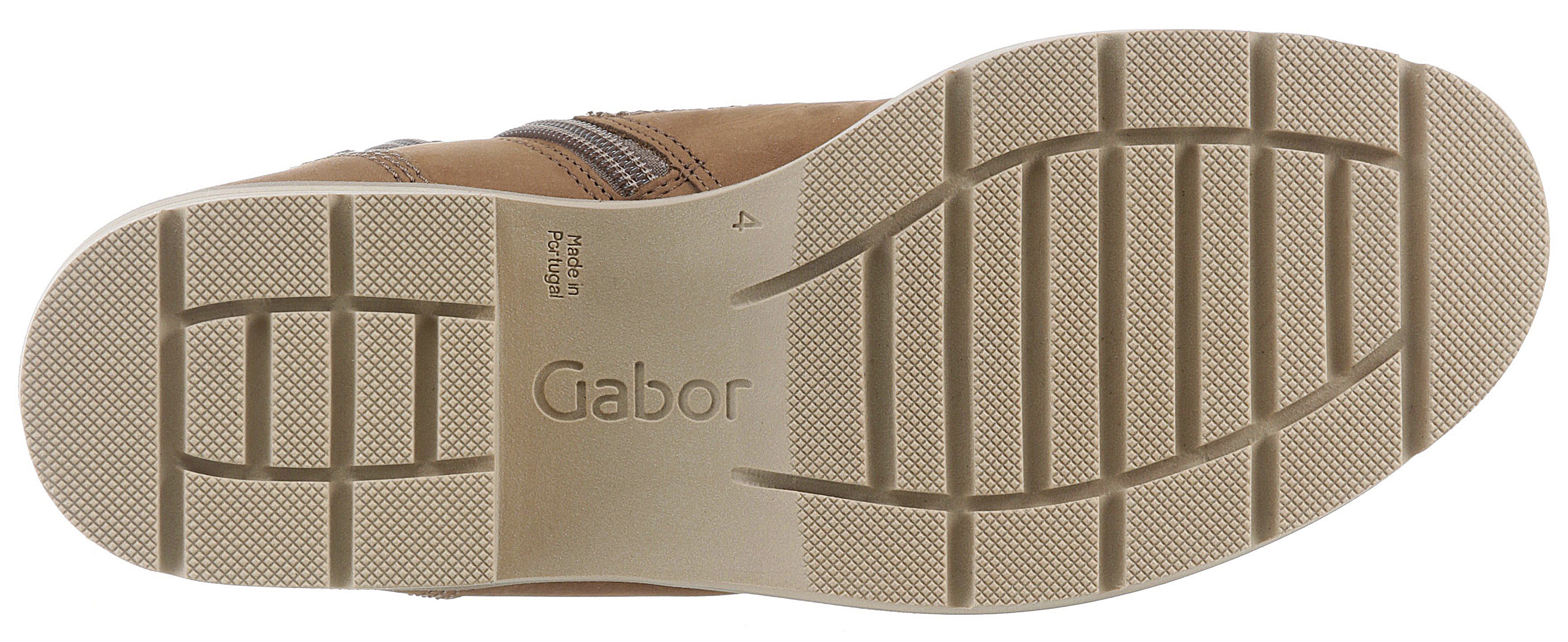 Gabor Veterschoenen blokhak, veterschoen, praktische binnenrits