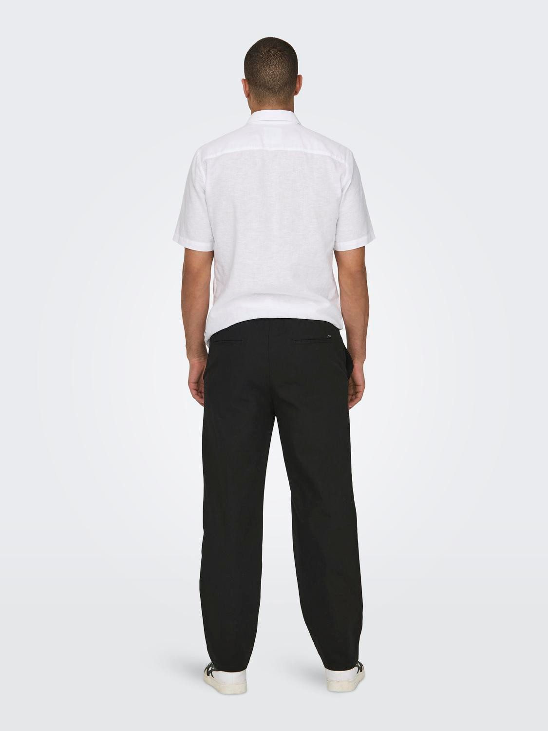 ONLY & SONS Trainingsbroek ONSSINUS LOOSE 0007 COT LIN PANT NOOS