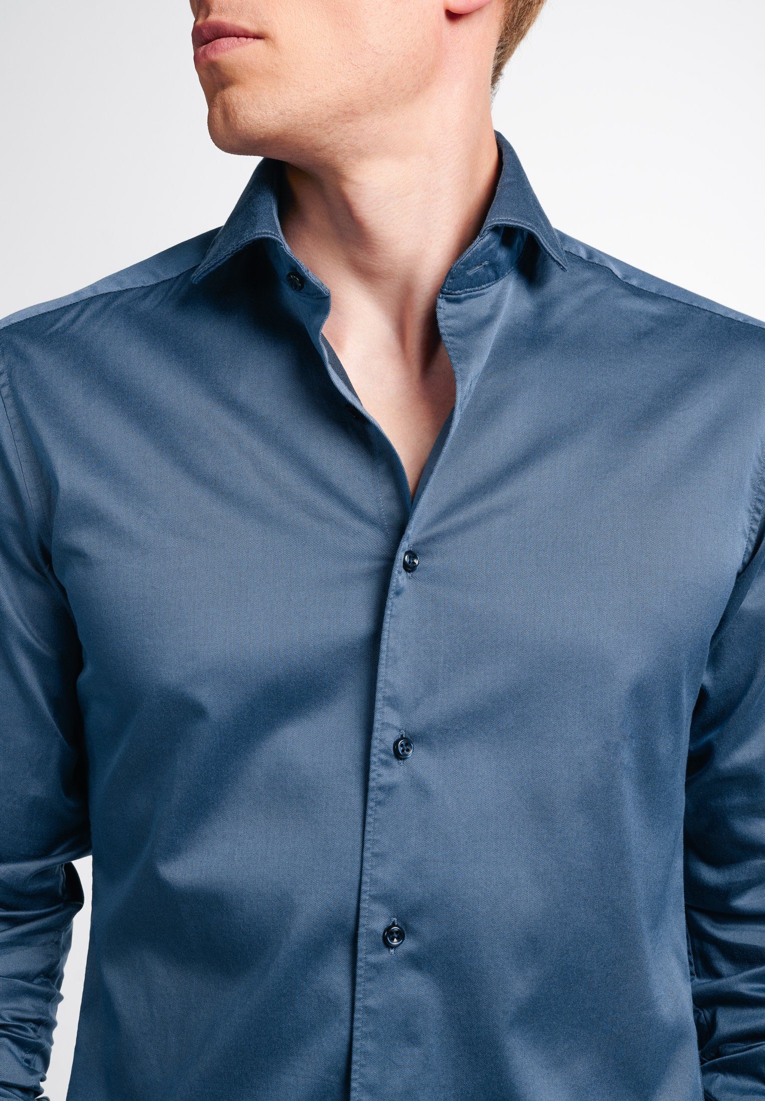 Eterna Overhemd met lange mouwen Slim fit EASY IRON (gemakkelijk te strijken)