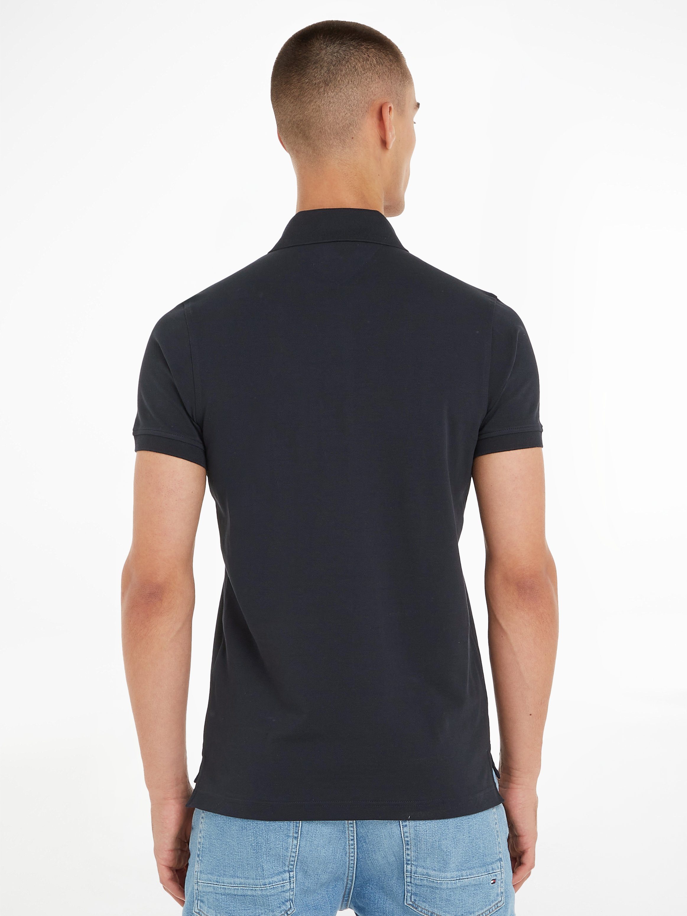 Tommy Hilfiger Poloshirt 1985 SLIM POLO hoogwaardige katoen-piqué kwaliteit