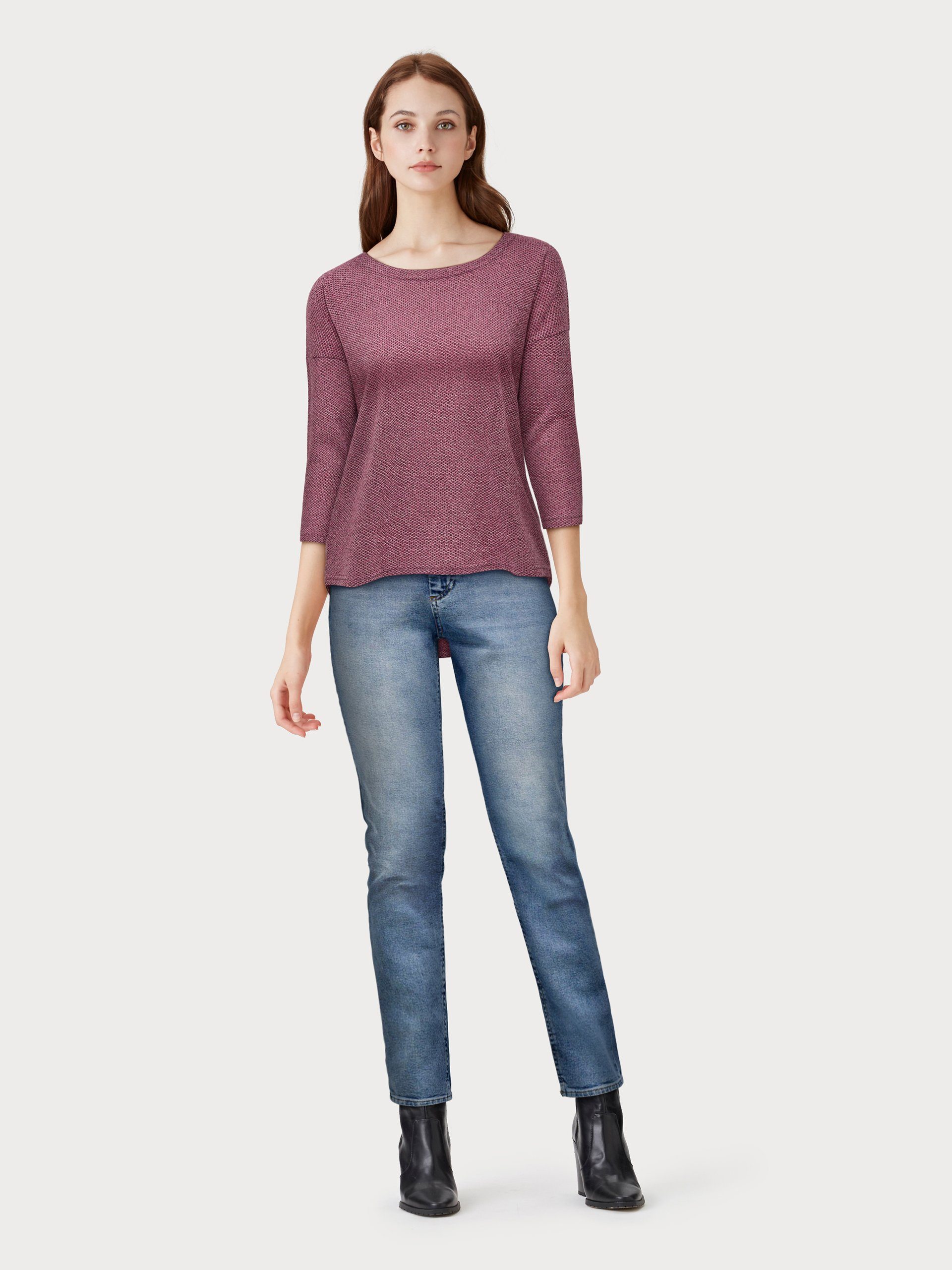 Only Shirt met 3/4-mouwen ONLALBA 3/4 TOP JRS NOOS