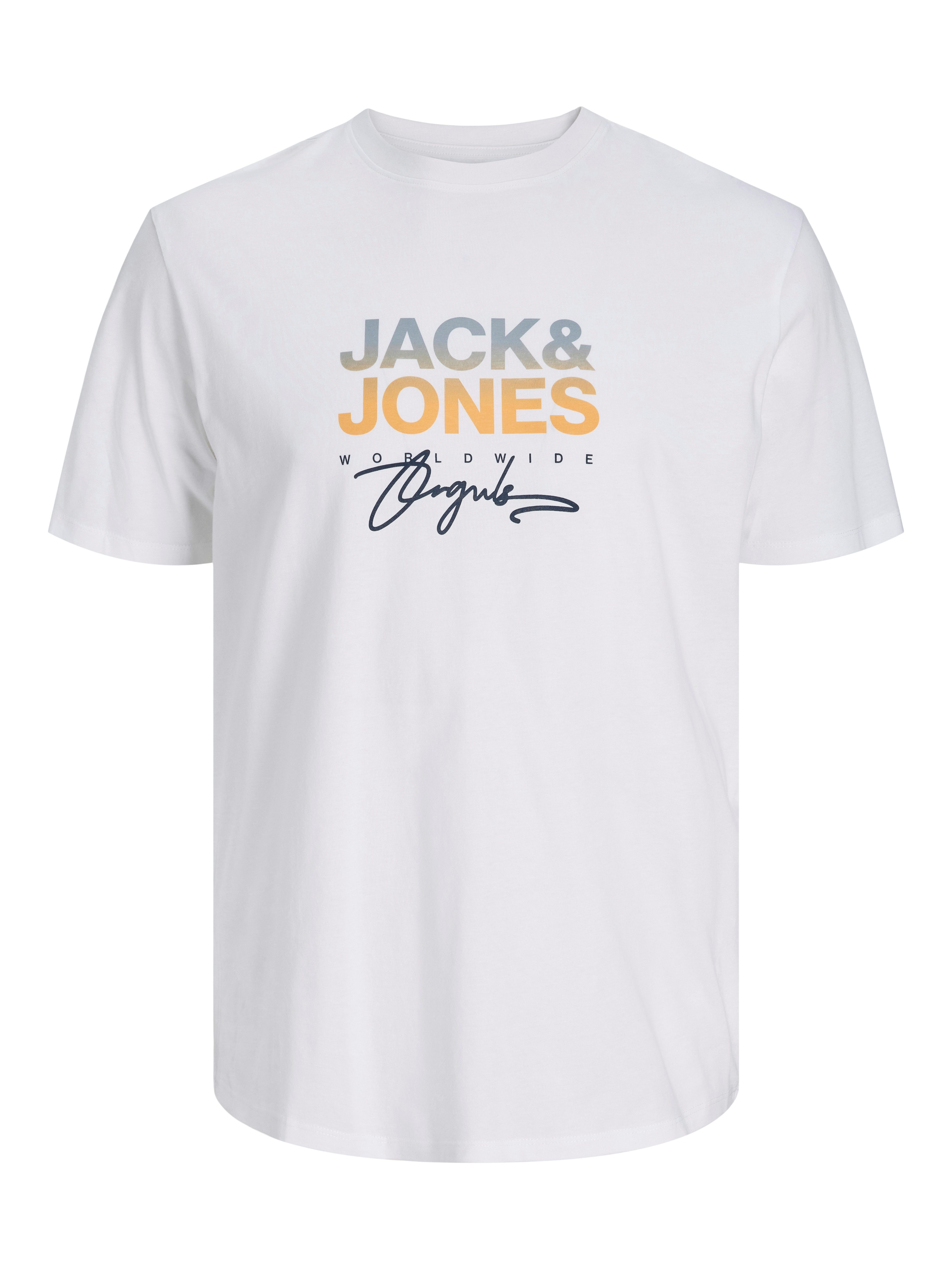 Jack & Jones PlusSize Shirt met print JORCANGGU TEE SS CREW NECK FST PLS