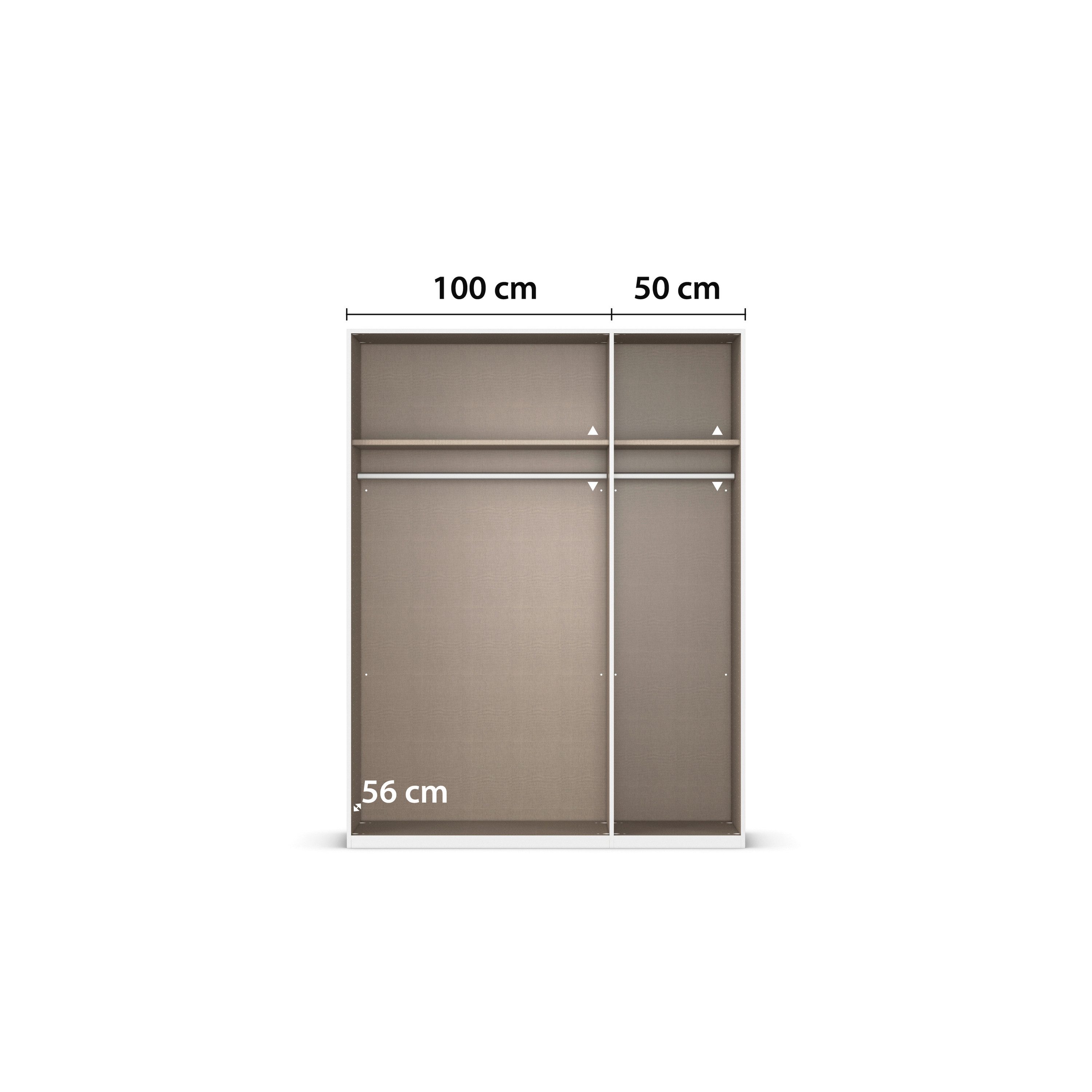 rauch Slaapkamerserie Compleet slaapkamer EVELYN Kast en bed in 2 breedtes, nachtkastje met 2 lades MADE IN GERMANY (set, 3-delig)