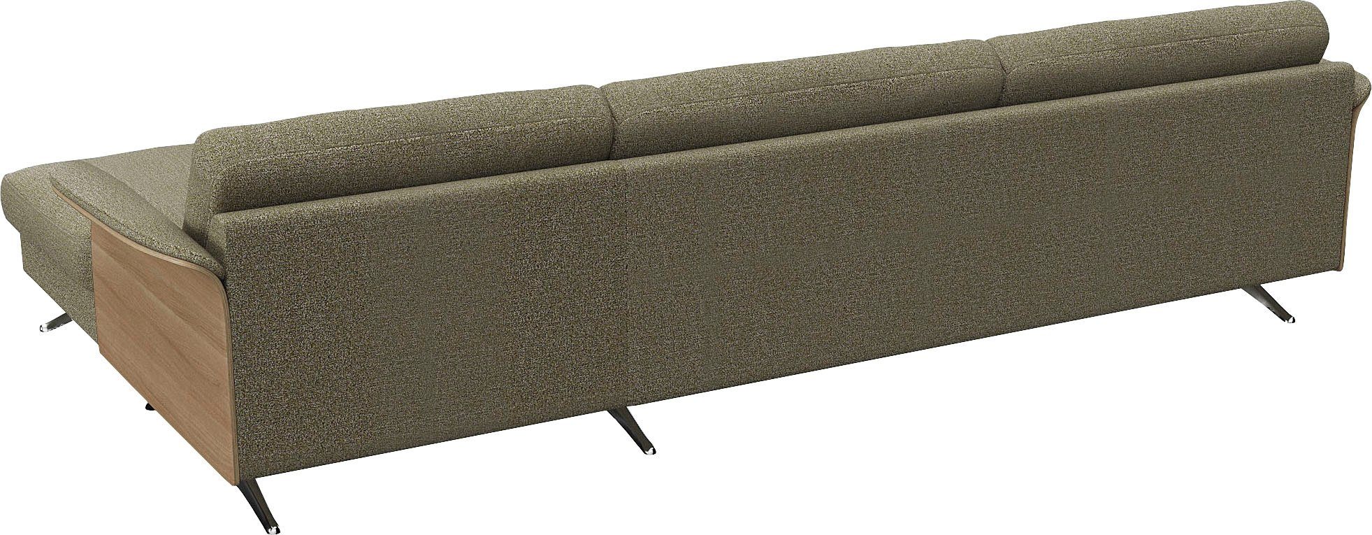 FLEXLUX Hoekbank Glow, super comfortabel door hoogwaardige zitconstructie met binnenvering, L-vorm