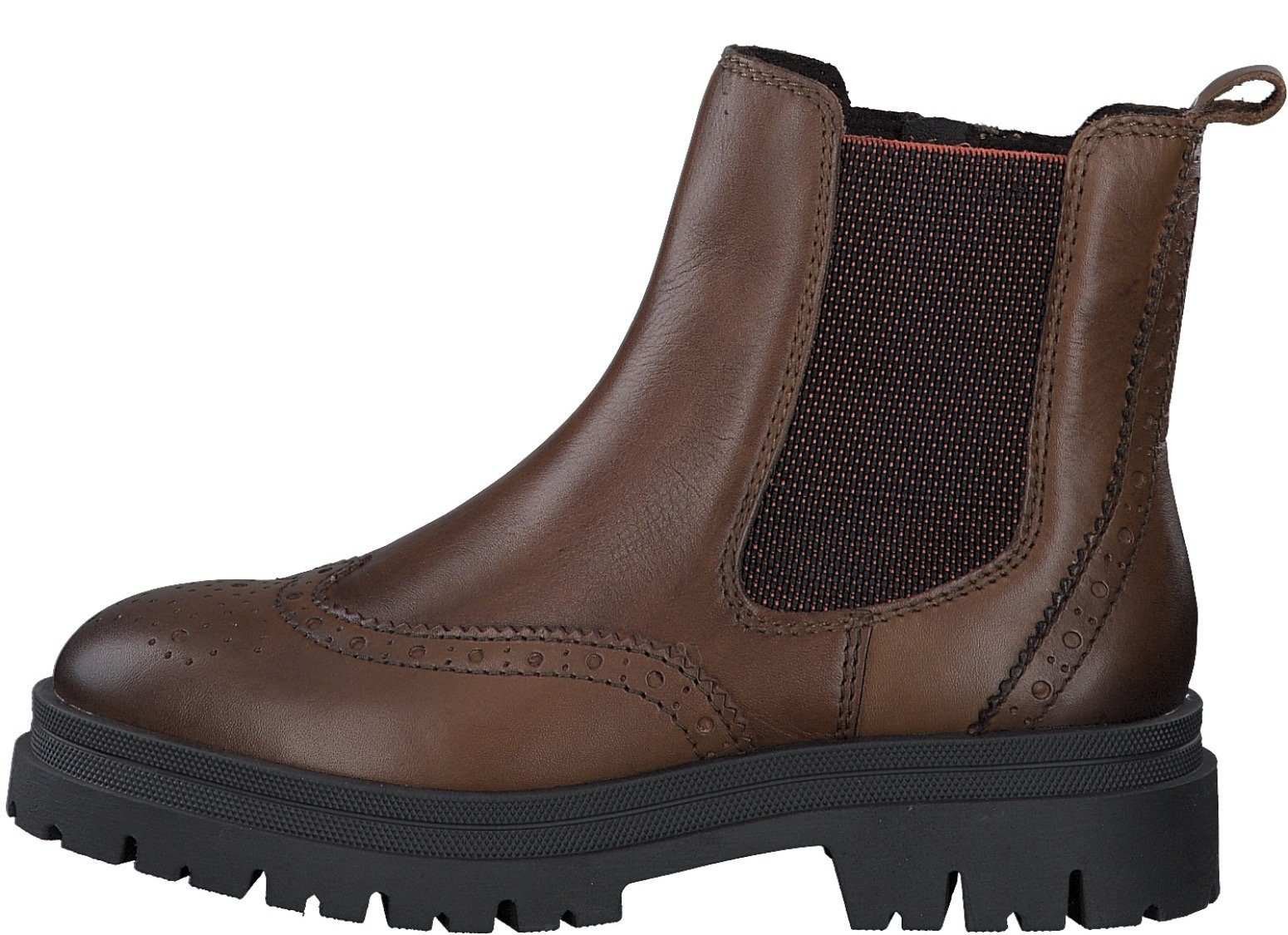 Marco Tozzi Chelsea-boots laarzen, enkellaars, chunky boots met modieuze lyra-perforatie