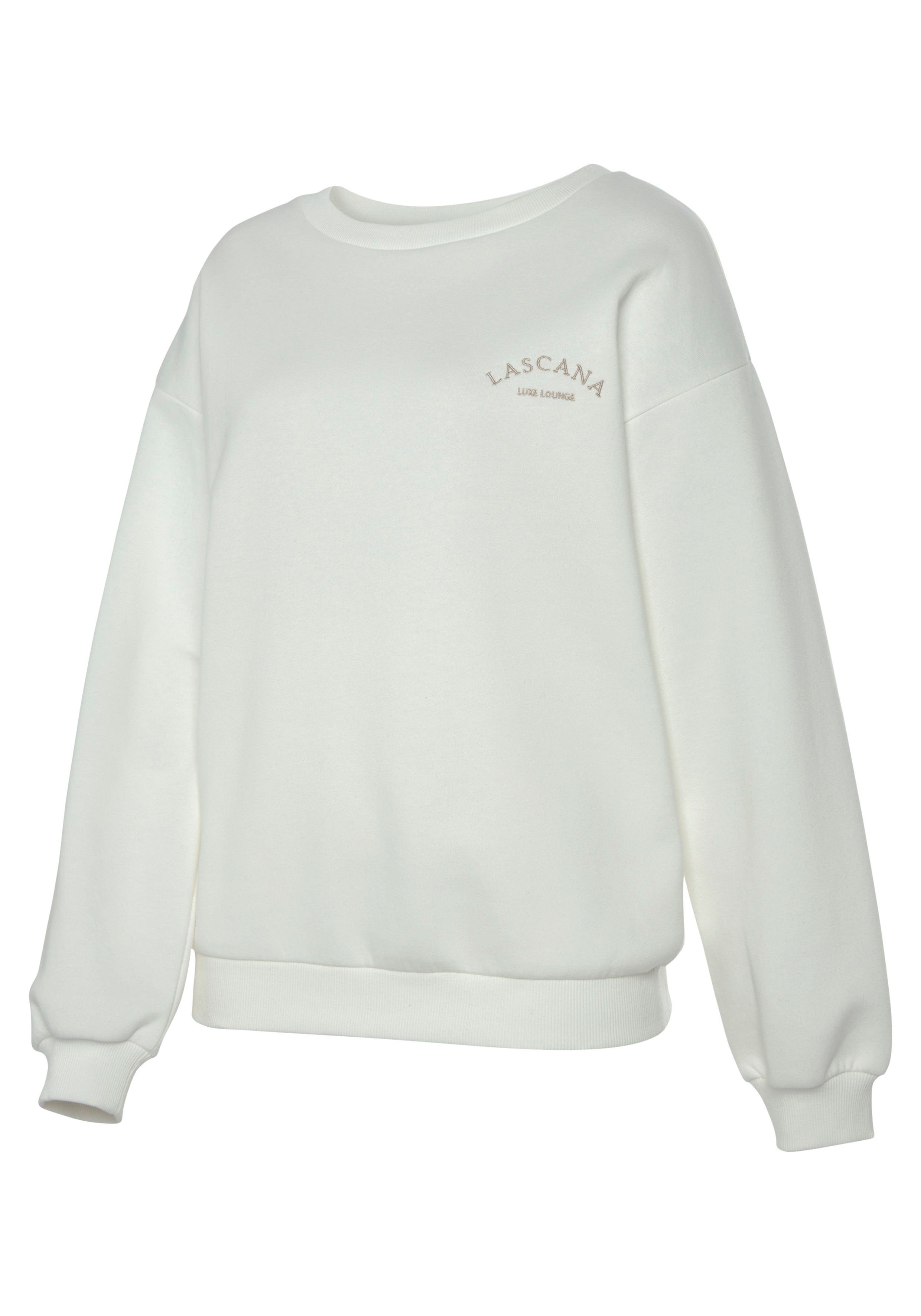 Lascana Sweatshirt -Pullover met wijde mouwen, loungewear