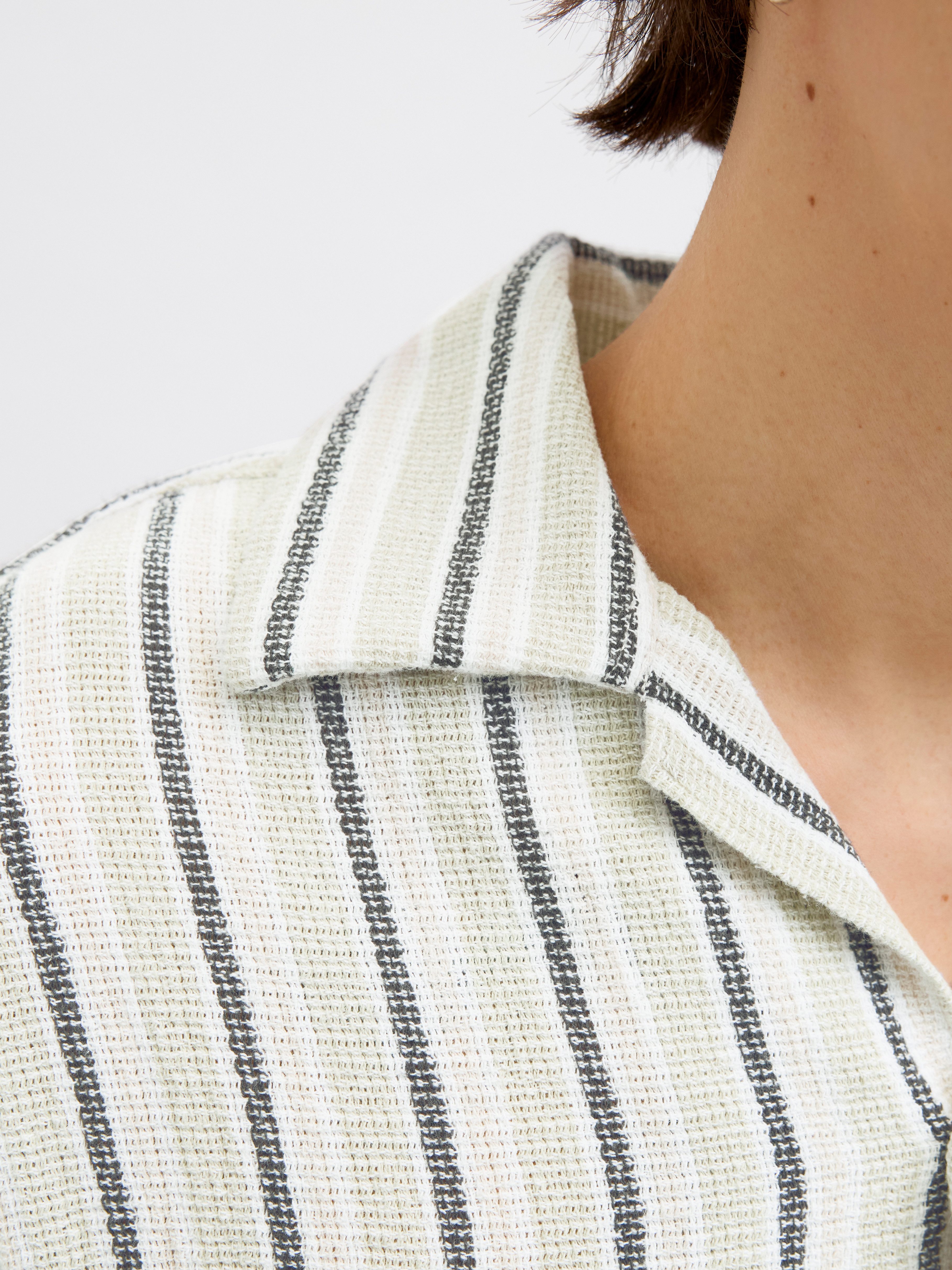 Jack & Jones Overhemd met korte mouwen JORCOBA STRIPE RESORT SHIRT SS SN