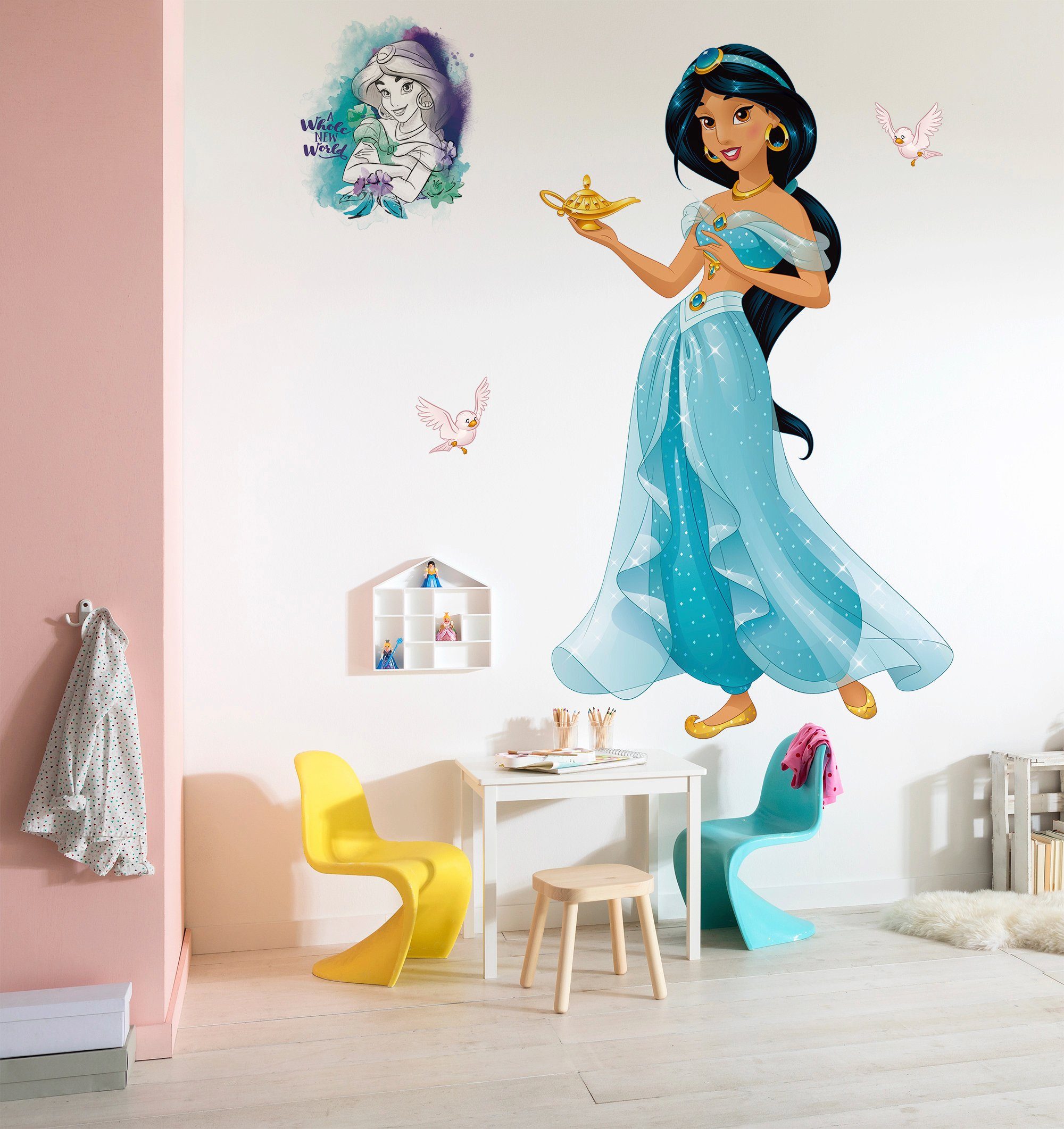 Komar Vliesbehang Zelfklevend vlies - Jasmin XXL - Afmeting 127 x 200 cm (1 stuk)