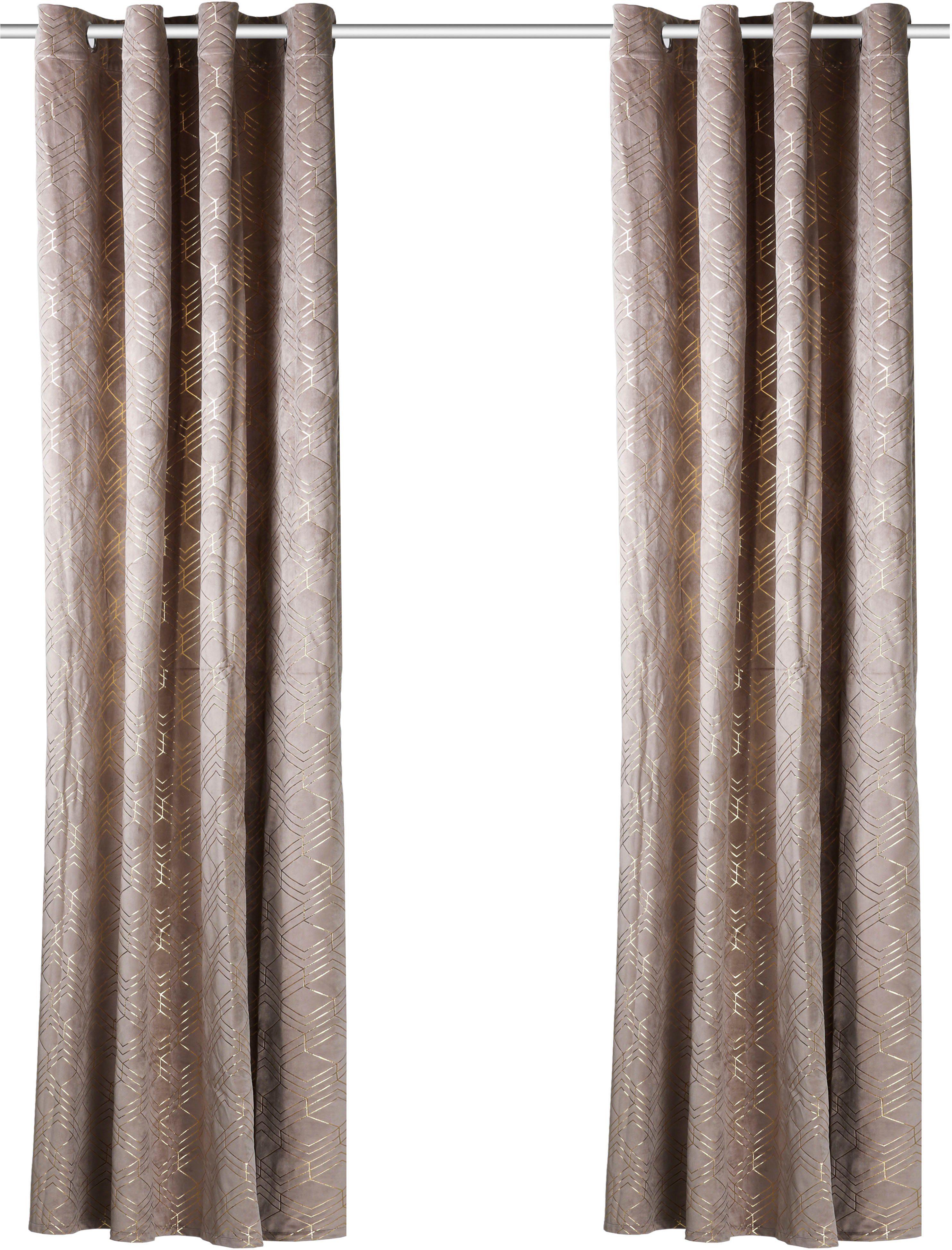 my home Gordijn Velvet Foil (2 stuks)