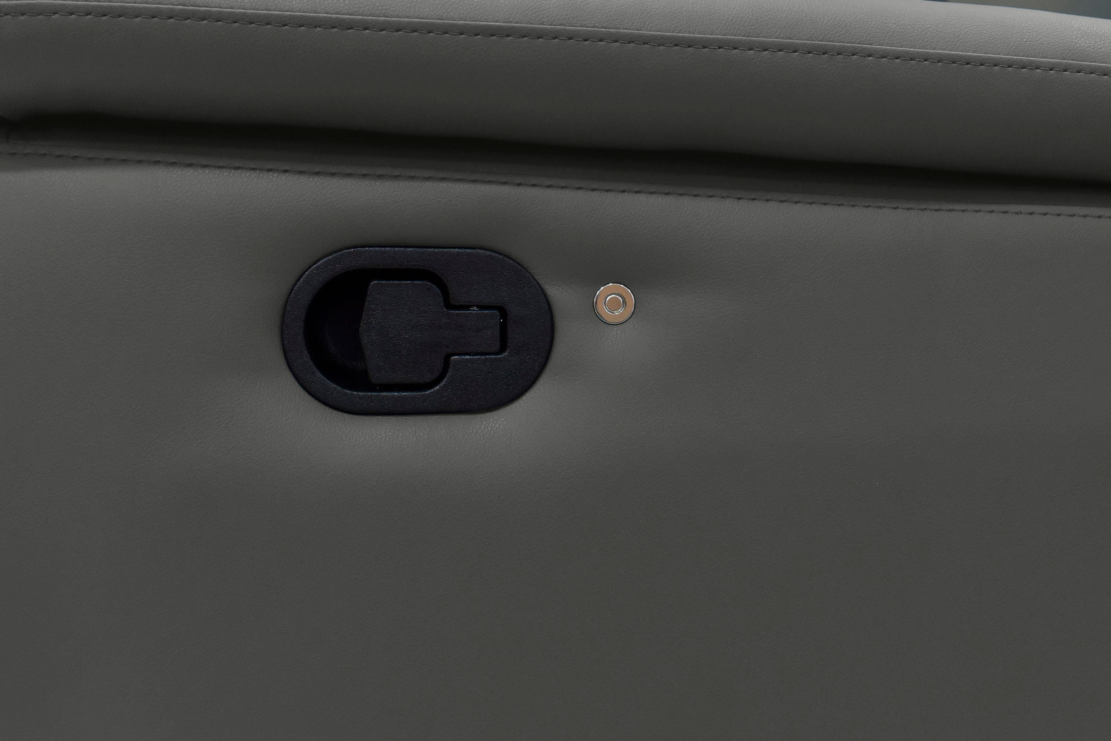 Places of Style Hoekbank Pareli, L-model, 259 cm, met récamier, echt leer, imitatieleer, weefstof