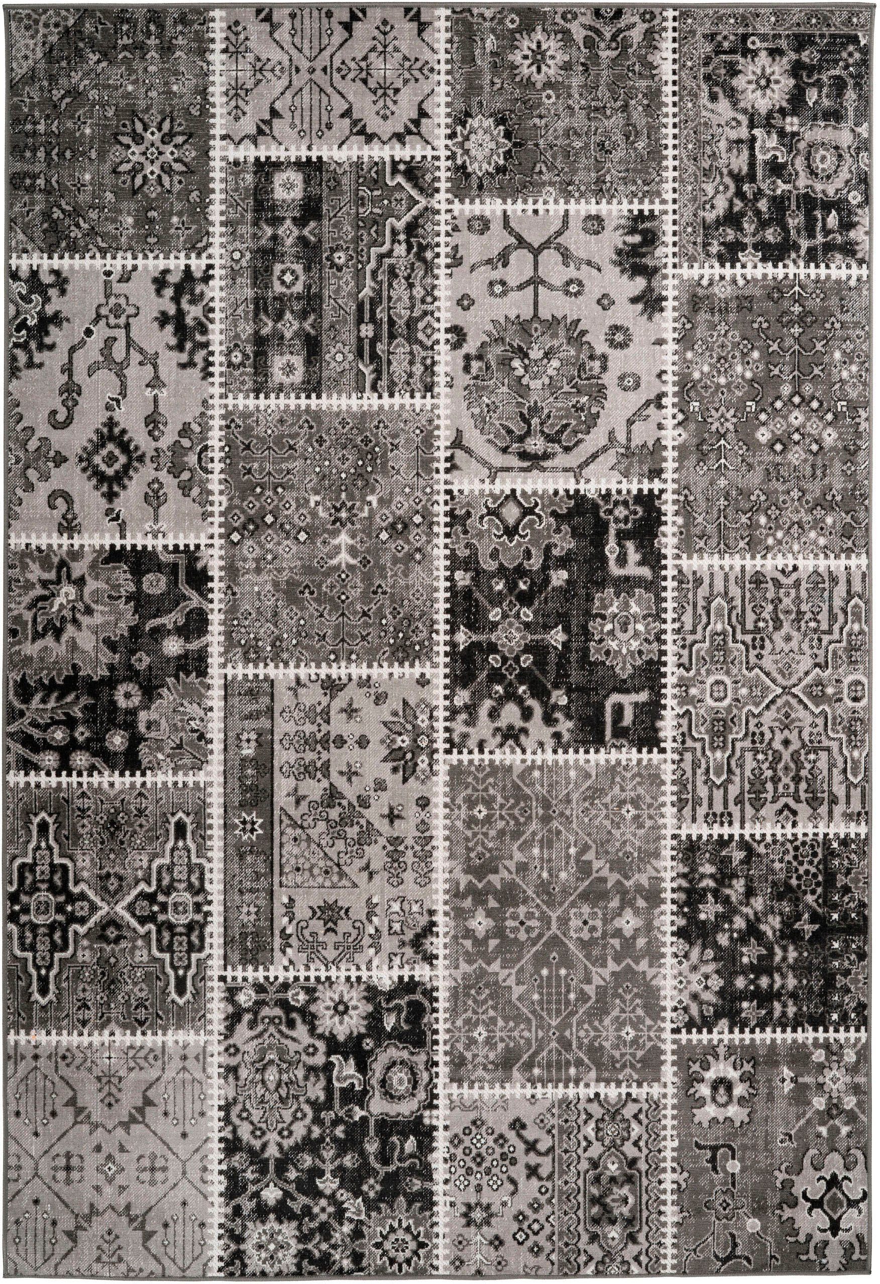 calo-deluxe Vloerkleed Ruzica-404 Platweefsel, vintage-design, woonkamer