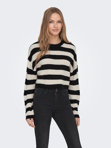 NU 20% KORTING: Only Gebreide trui ONLMALAVI L-S CROPPED PULLOVER KNT NOOS