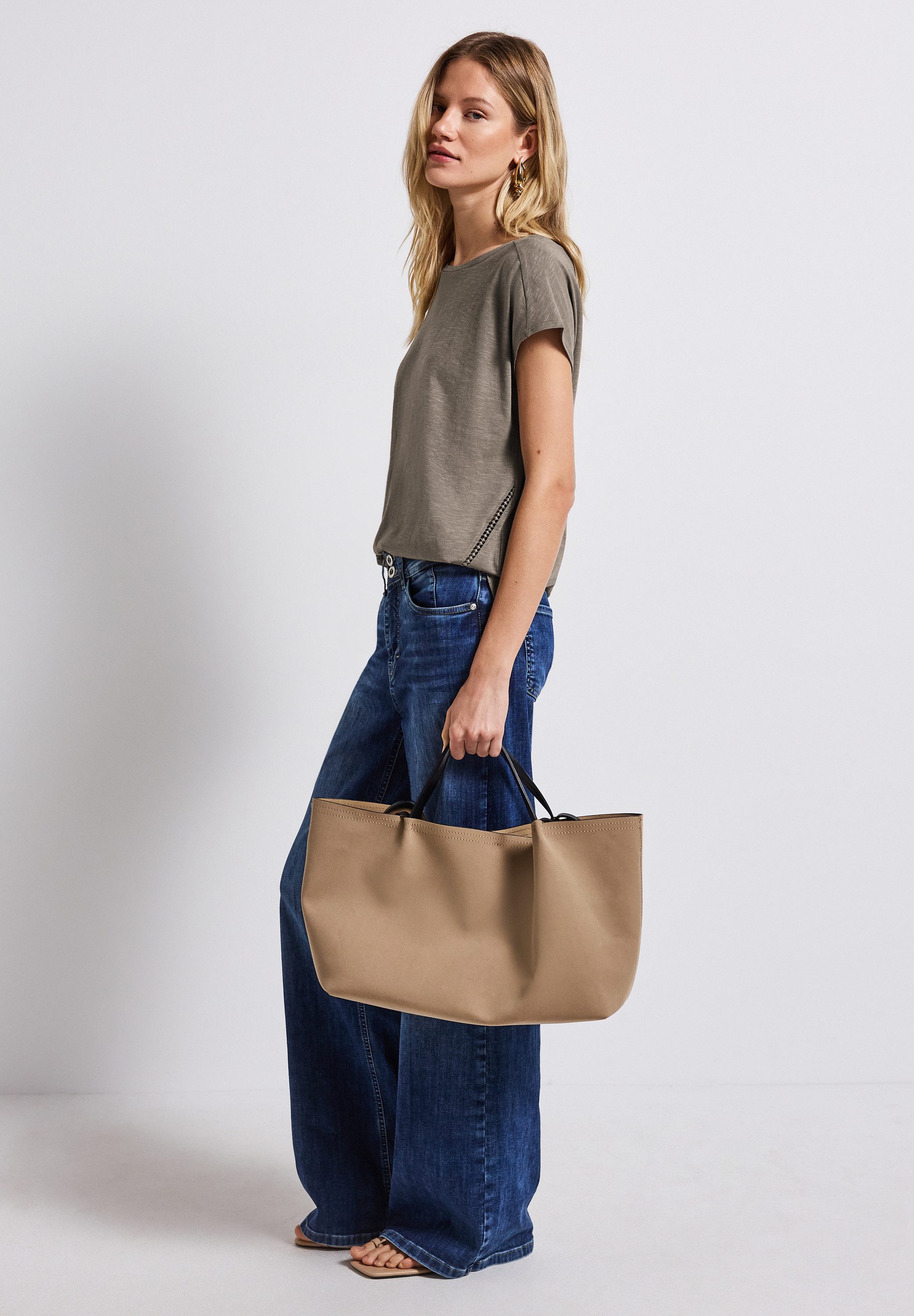 STREET ONE Shirttop met gehaakte details