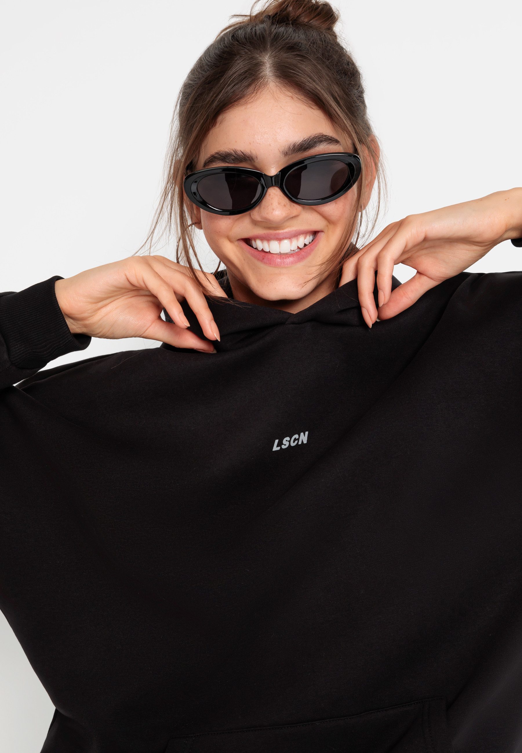 LSCN by LASCANA Hoodie met opgezette kangoeroezak