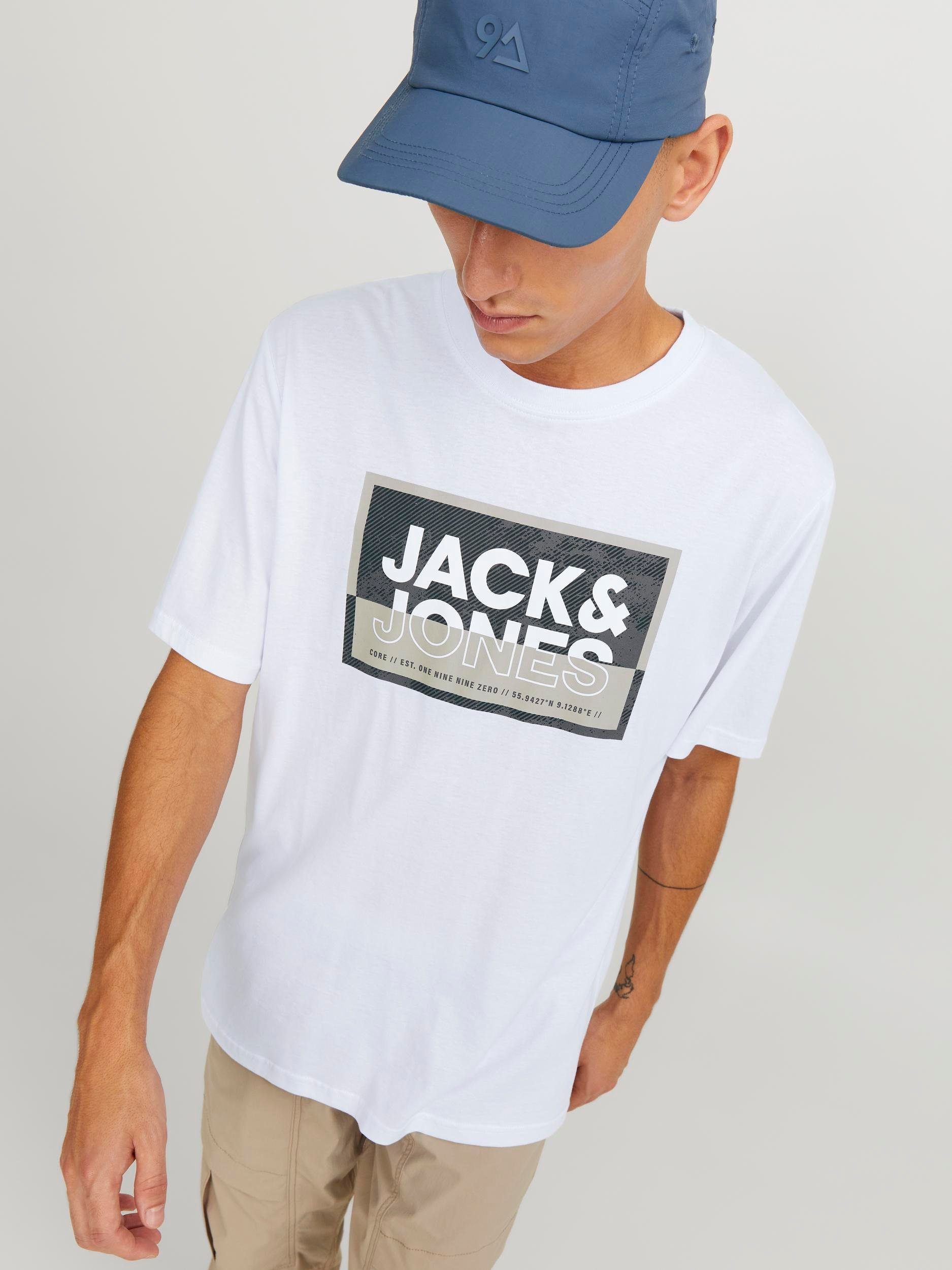 Jack & Jones Shirt met korte mouwen JCOLOGAN TEE SS CREW NECK SS24 LN