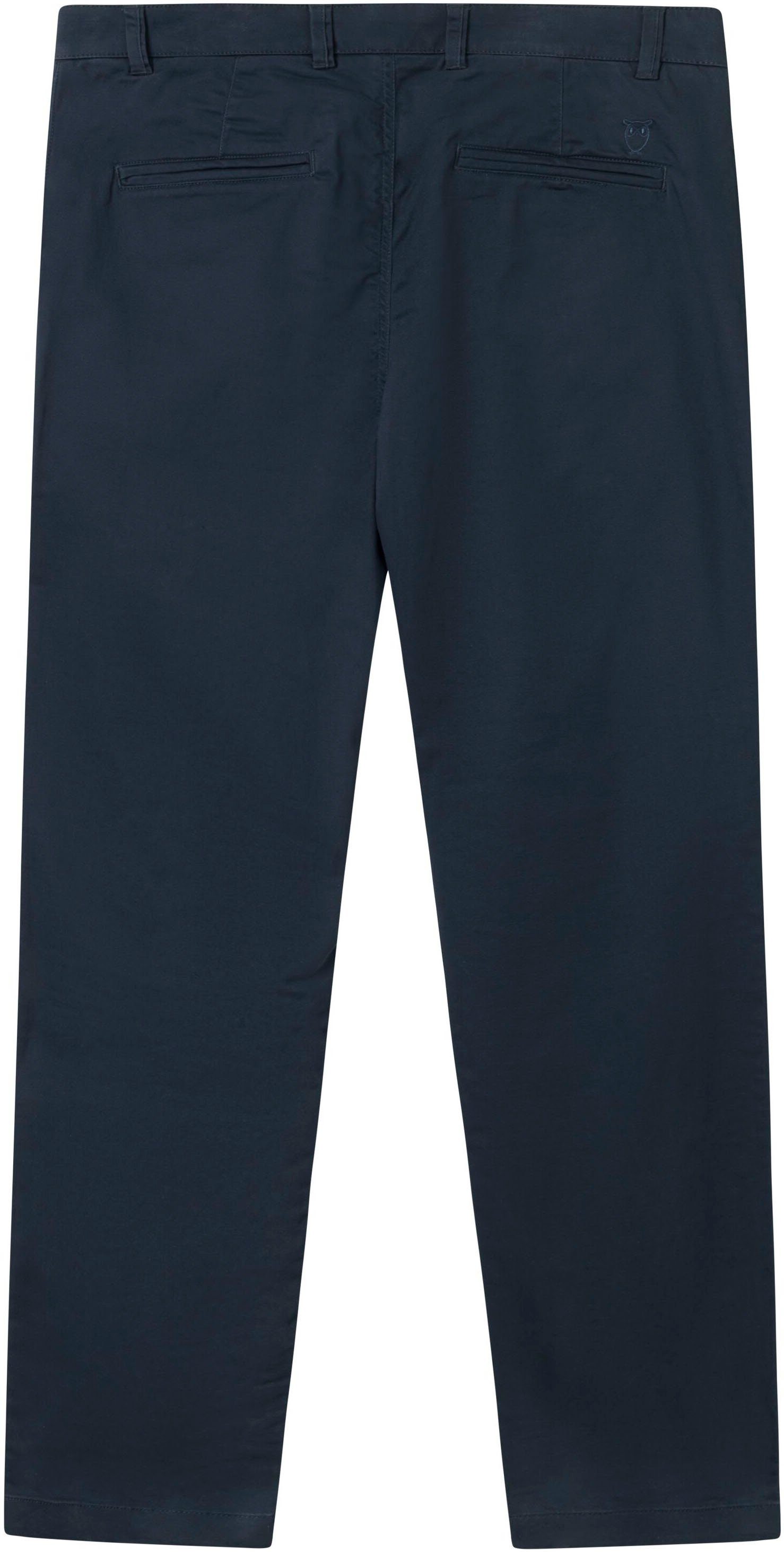KnowledgeCotton Apparel Chino LUCA slim met label-stichting achter