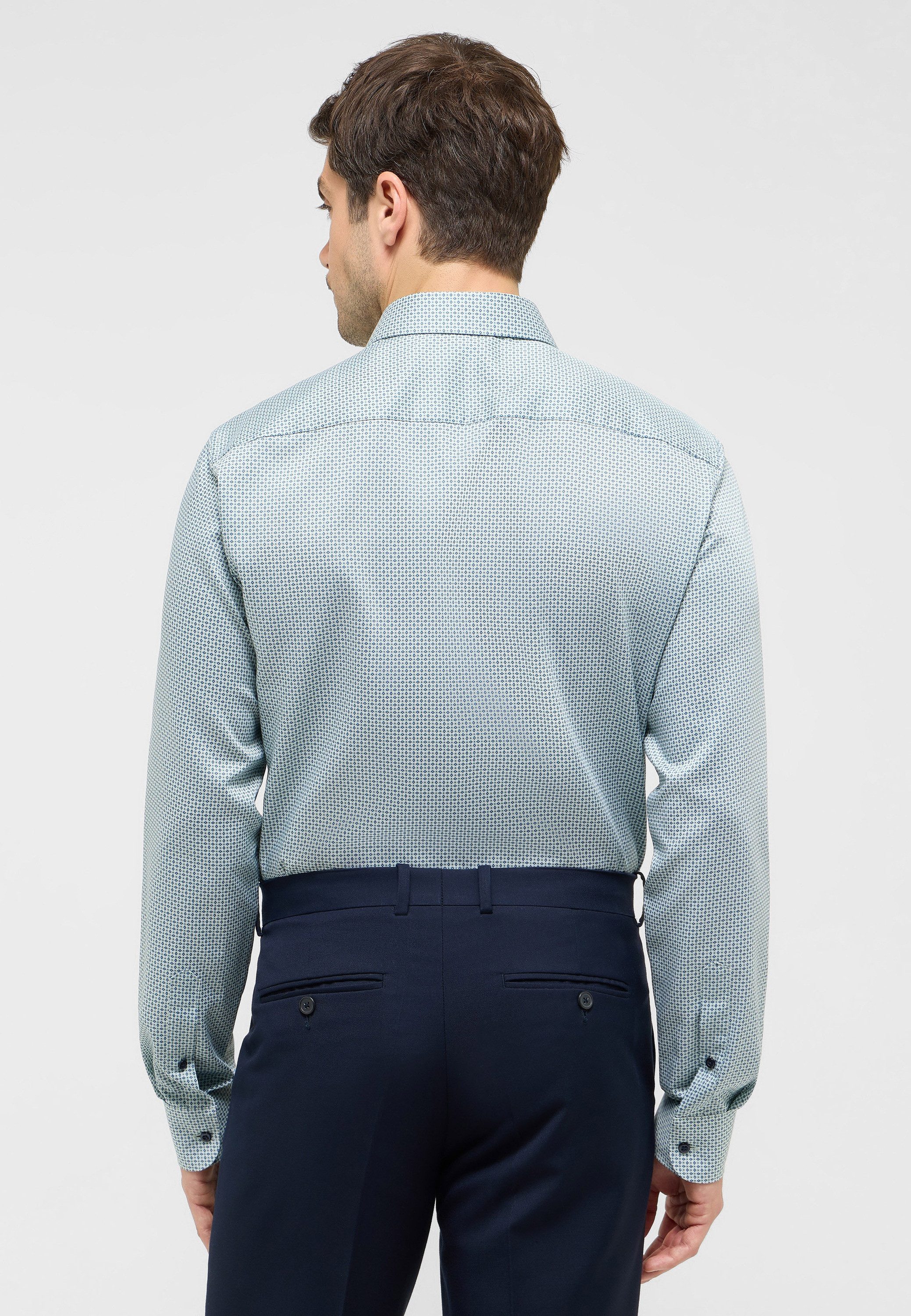 Eterna Overhemd met lange mouwen Slim fit NON IRON (strijkvrij)