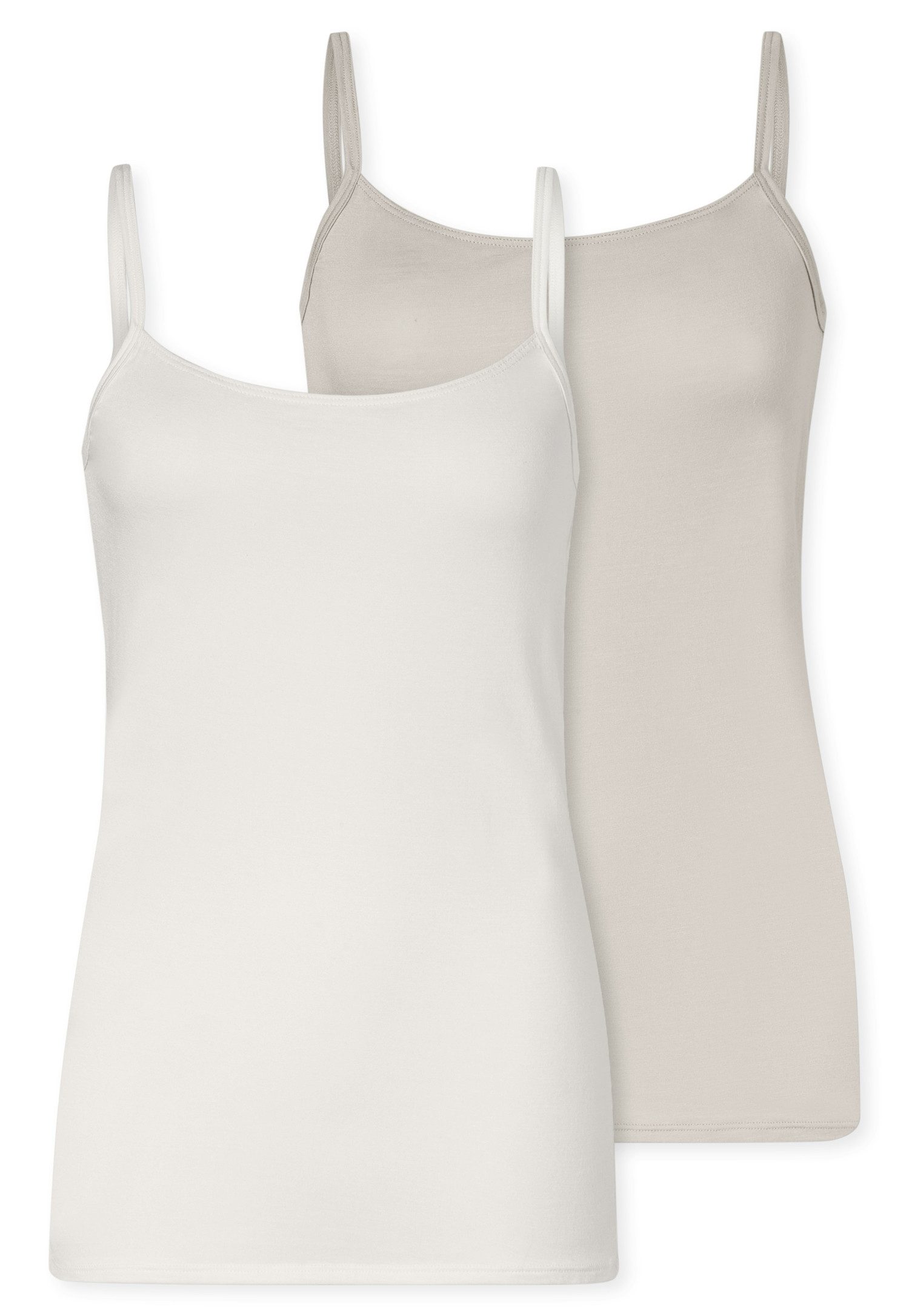 Schiesser Hemd "Modal Essentials" met spaghettibandjes (Set van 2) dames onderhemden maat 42 multicolor