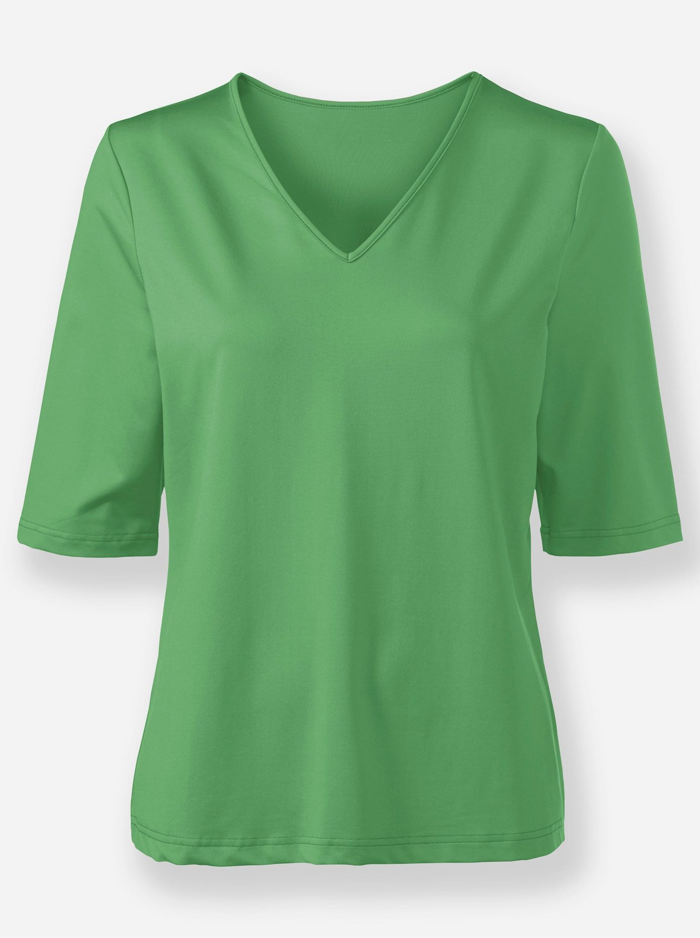 Casual Looks Shirt met V-hals Shirt (1-delig)