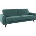 exxpo - sofa fashion 3-zitsbank inclusief bedfunctie en bedkist groen