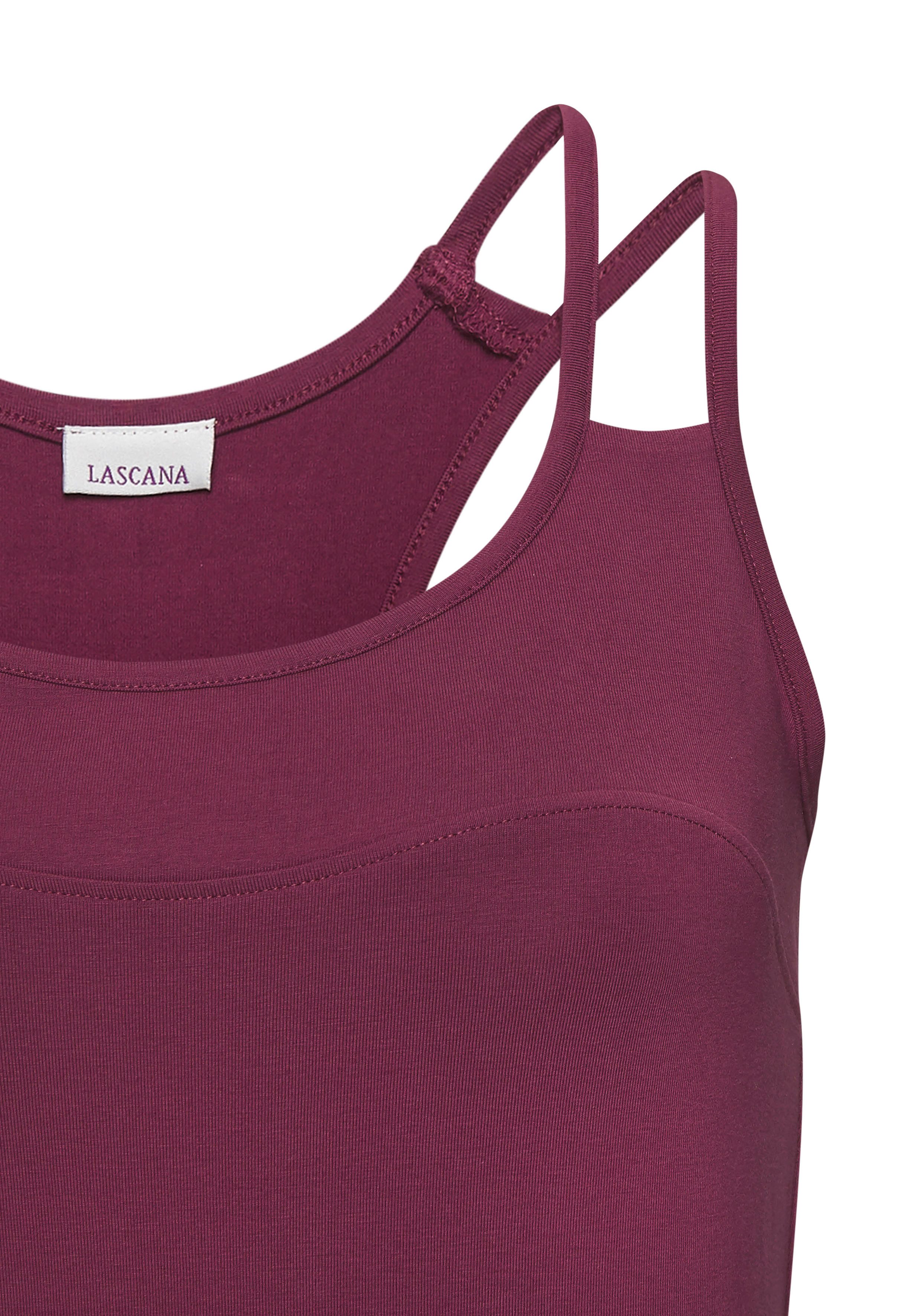 active by Lascana Crop-top met een deelnaad