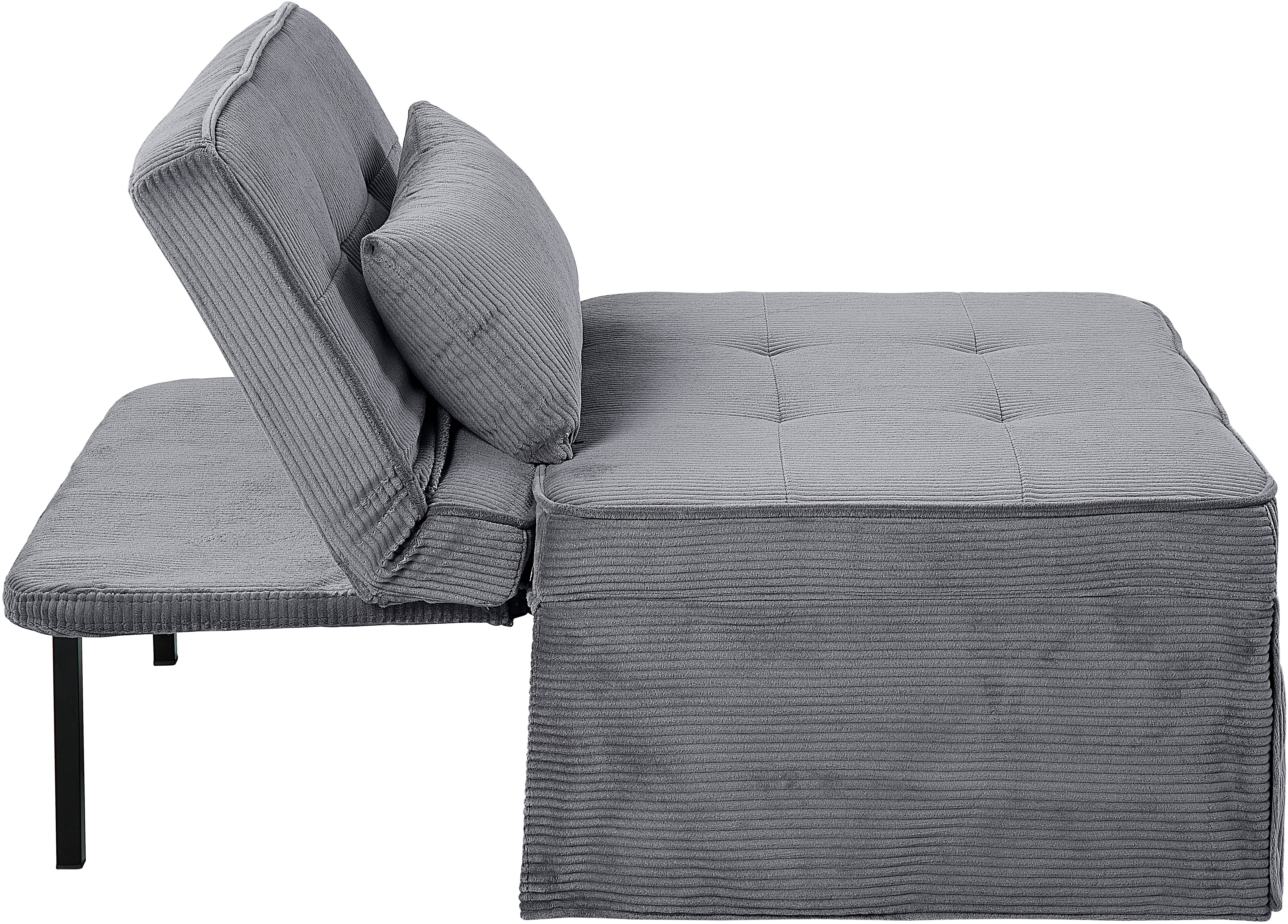 ATLANTIC home collection Slaapbank Finn te veranderen in een loungestoel, relaxfauteuil en logeerbed, incl. kussen