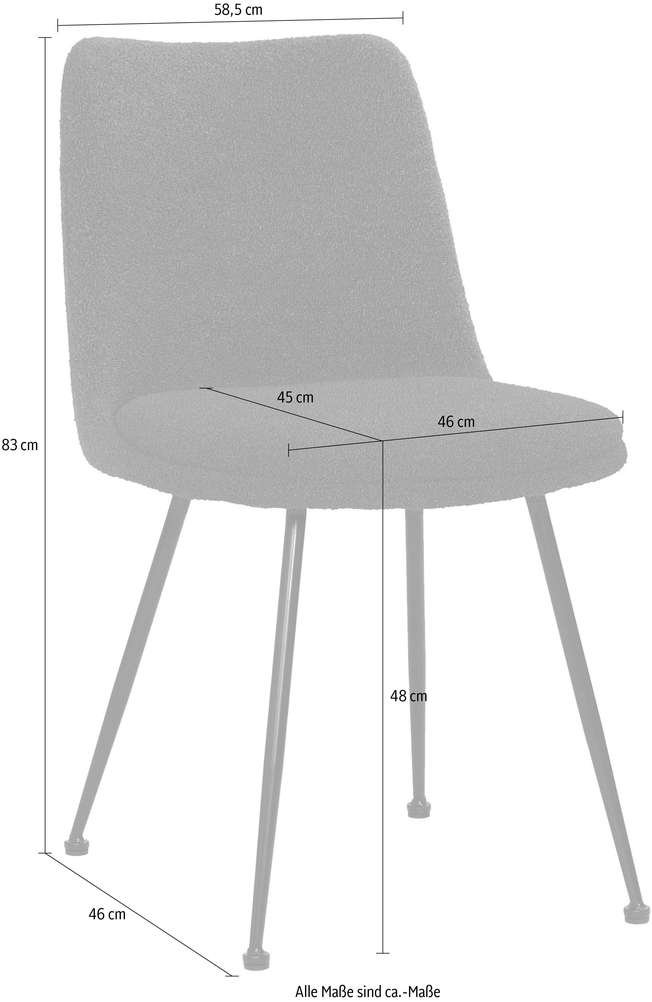 SIT Stoel met 4 poten Öko-Tex gecertificeerd (set, 2 stuks)