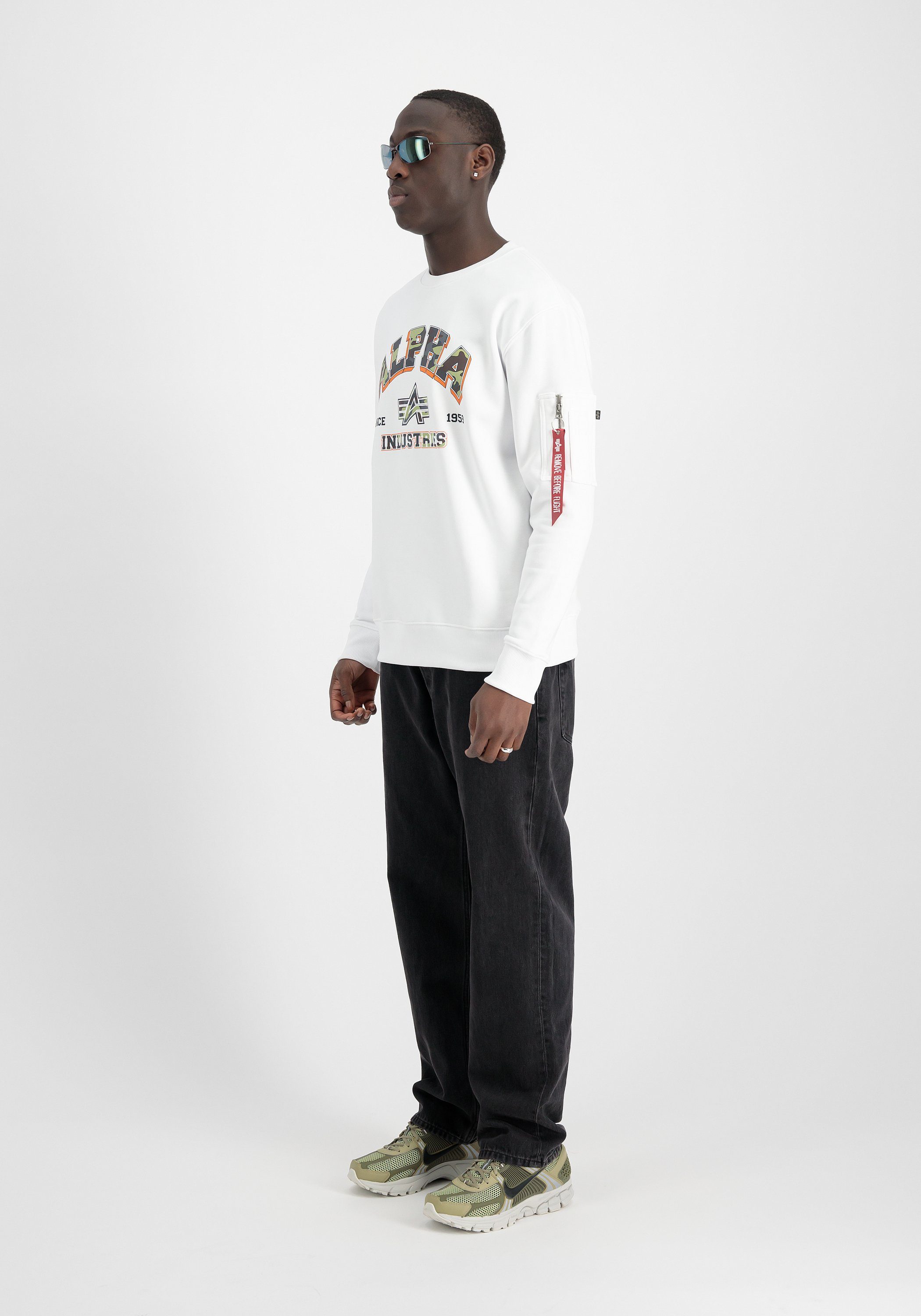 Alpha Industries Sweater ALPHA INDUSTRIES Men - Sweatshirts College Camo Sweater