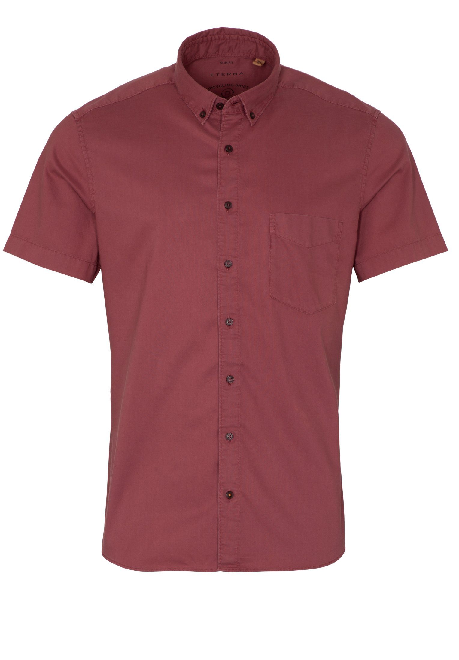 Eterna Overhemd met korte mouwen Slim fit EASY IRON (gemakkelijk te strijken)