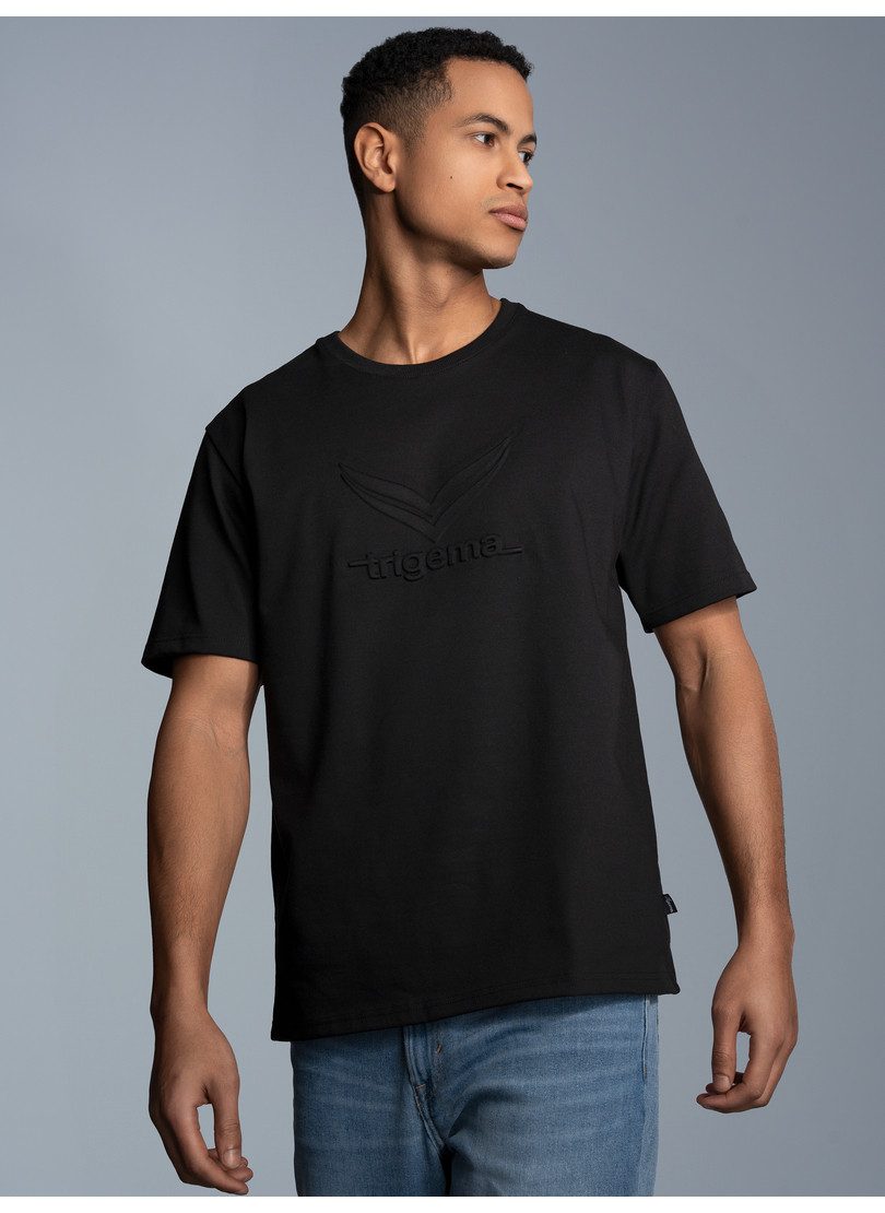 Trigema T-shirt TRIGEMA Heavy oversized T-shirt met 3D-motief (1-delig)
