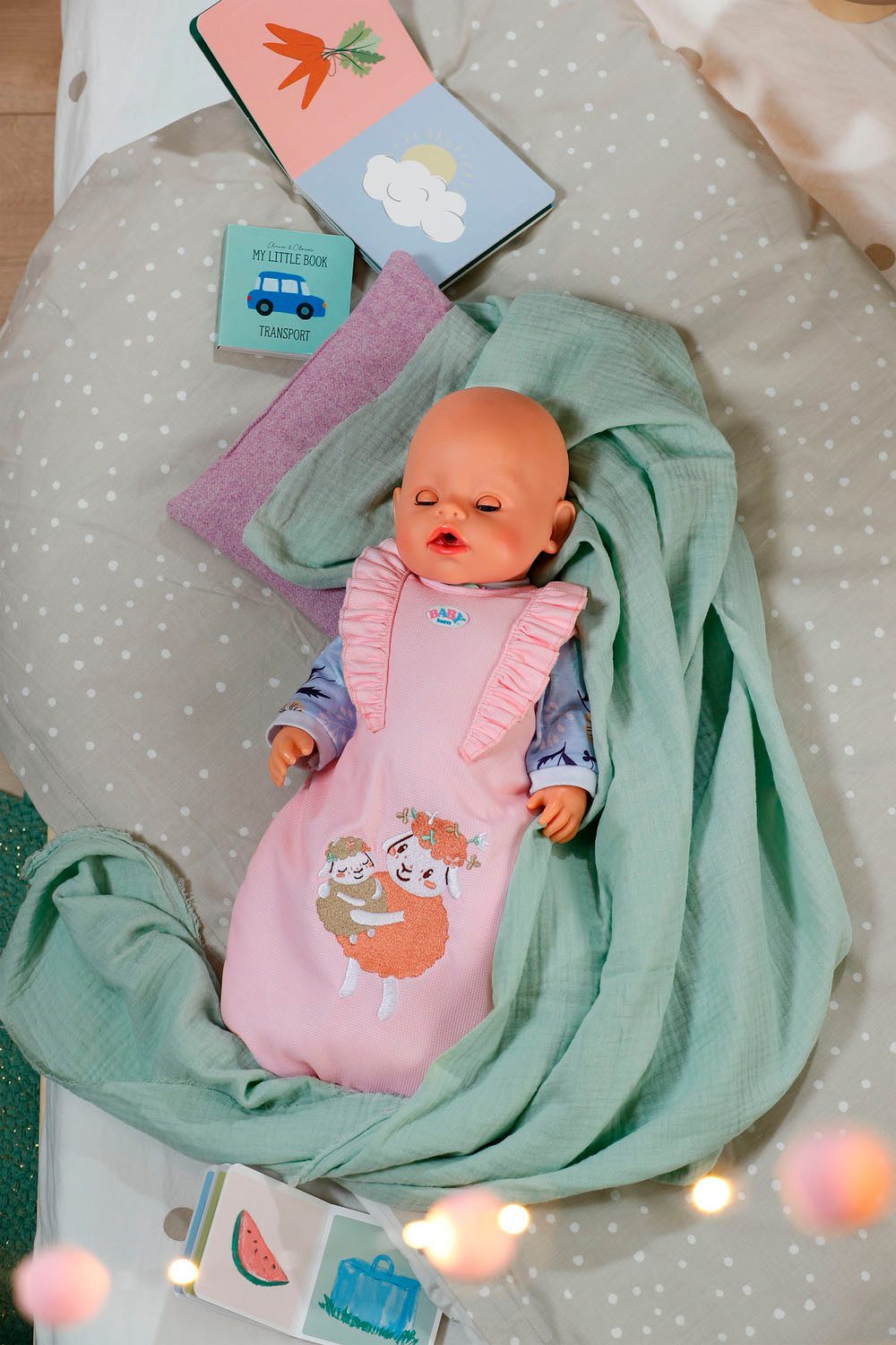 Baby Born Slaapzak voor poppen Schlafsack Blumen