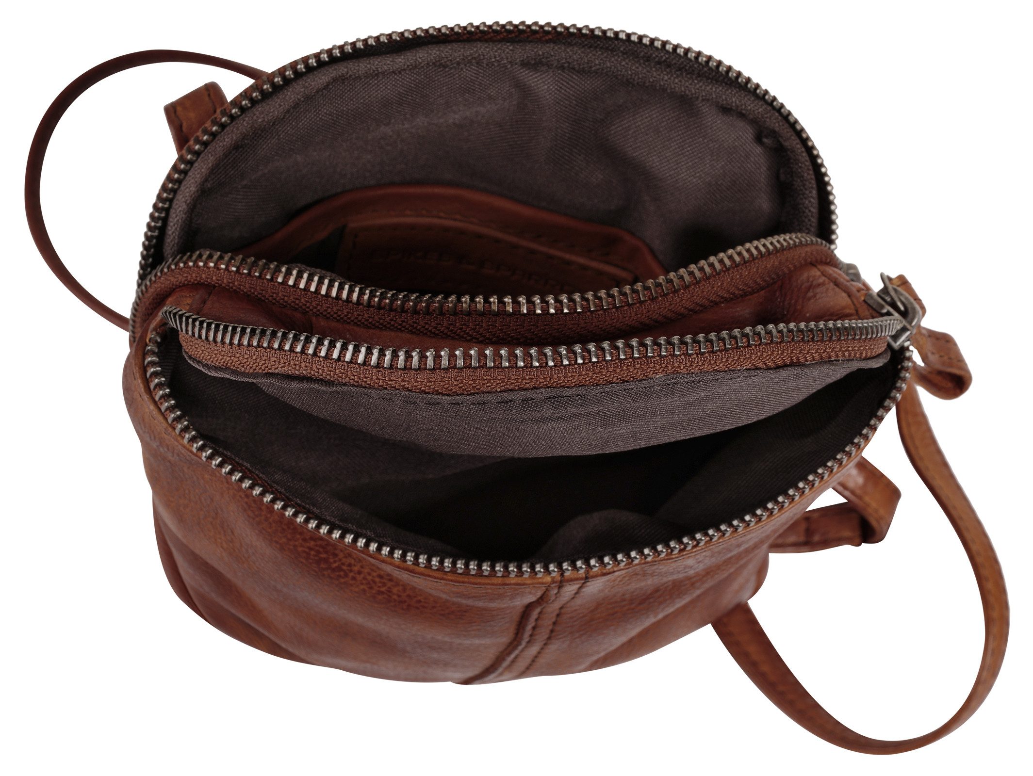 Spikes & Sparrow Schoudertas echt leder