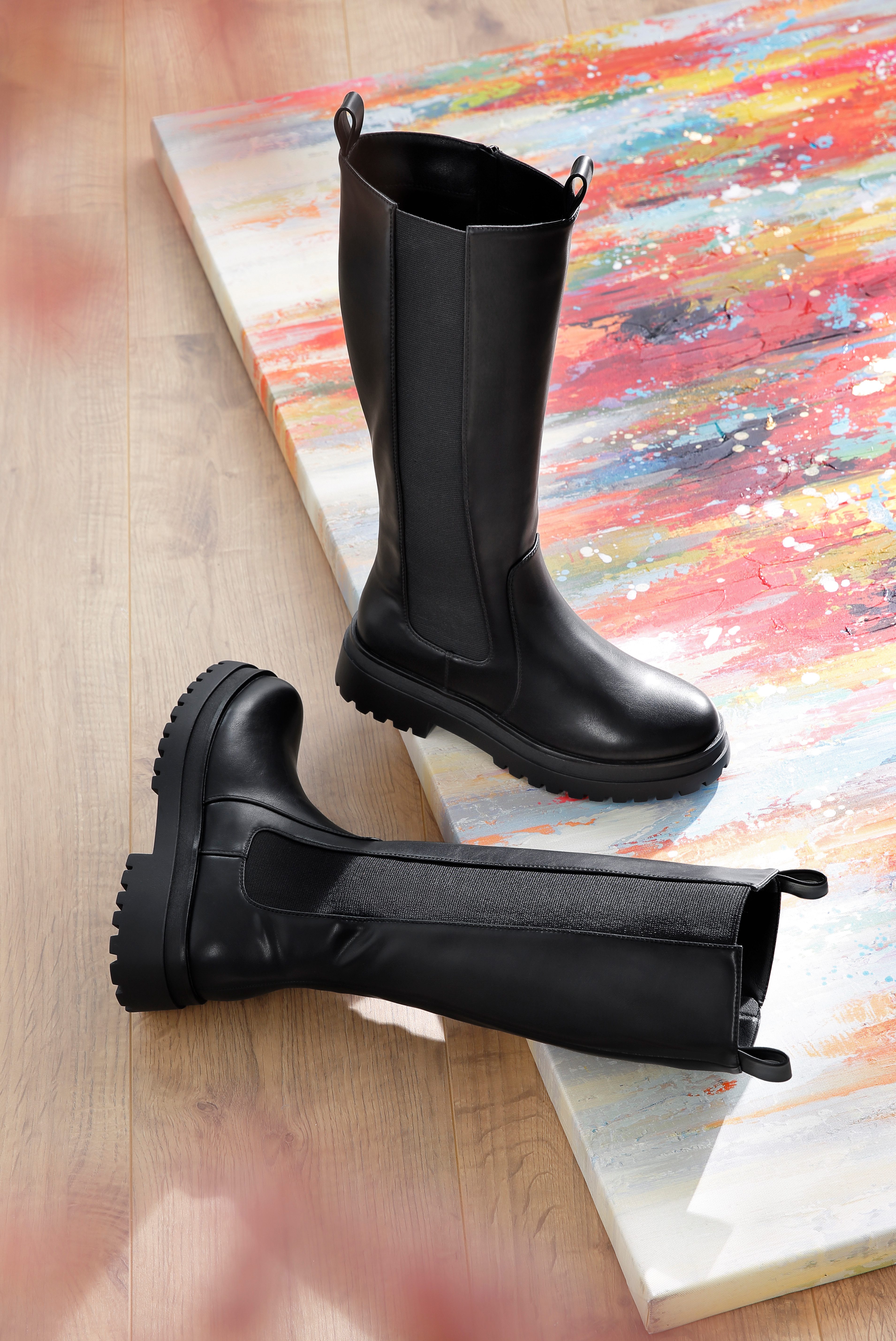 Aniston SHOES Laarzen met stretchinzet en ritssluiting - nieuwe collectie