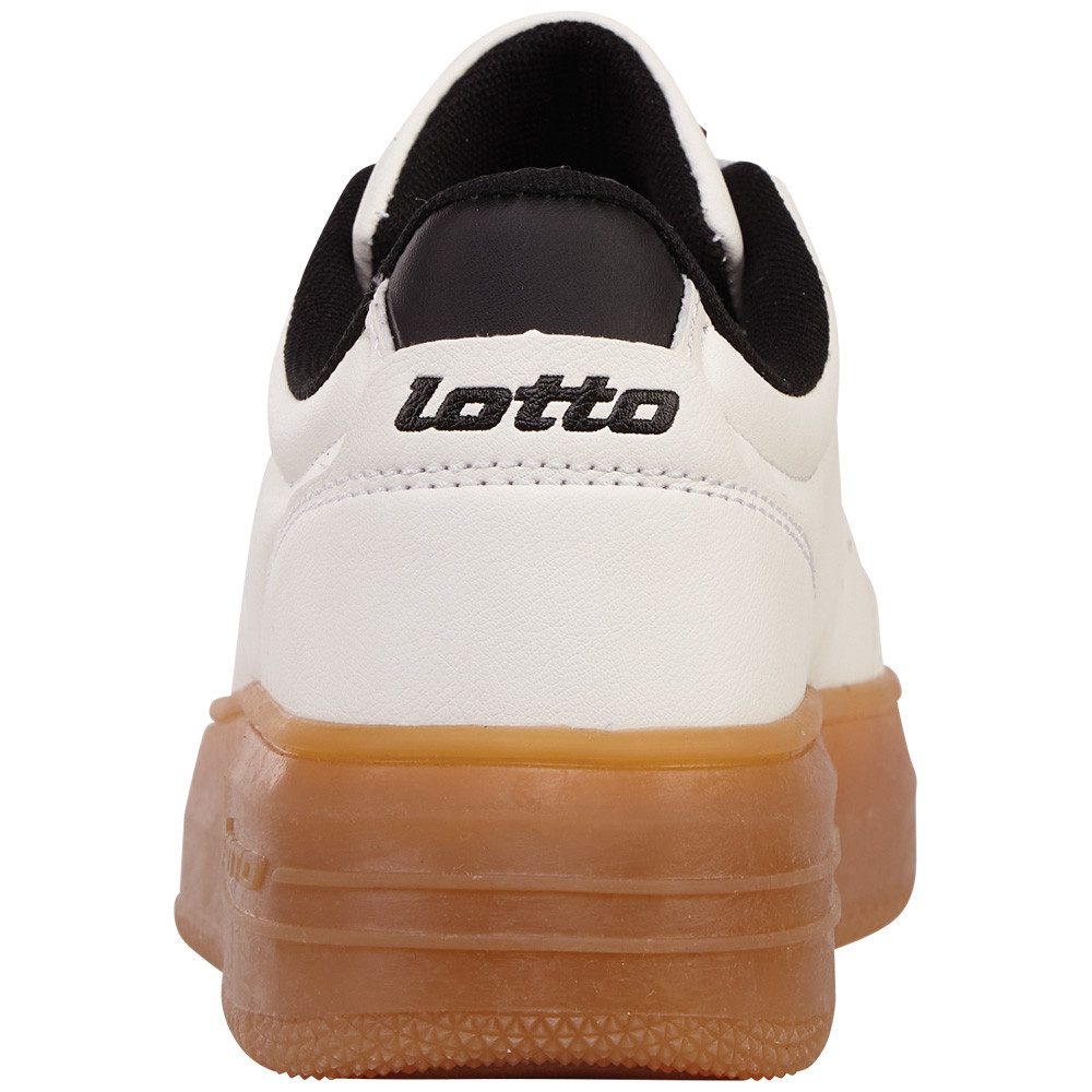lotto Sneakers op honingkleurige plateau-sneakerzool