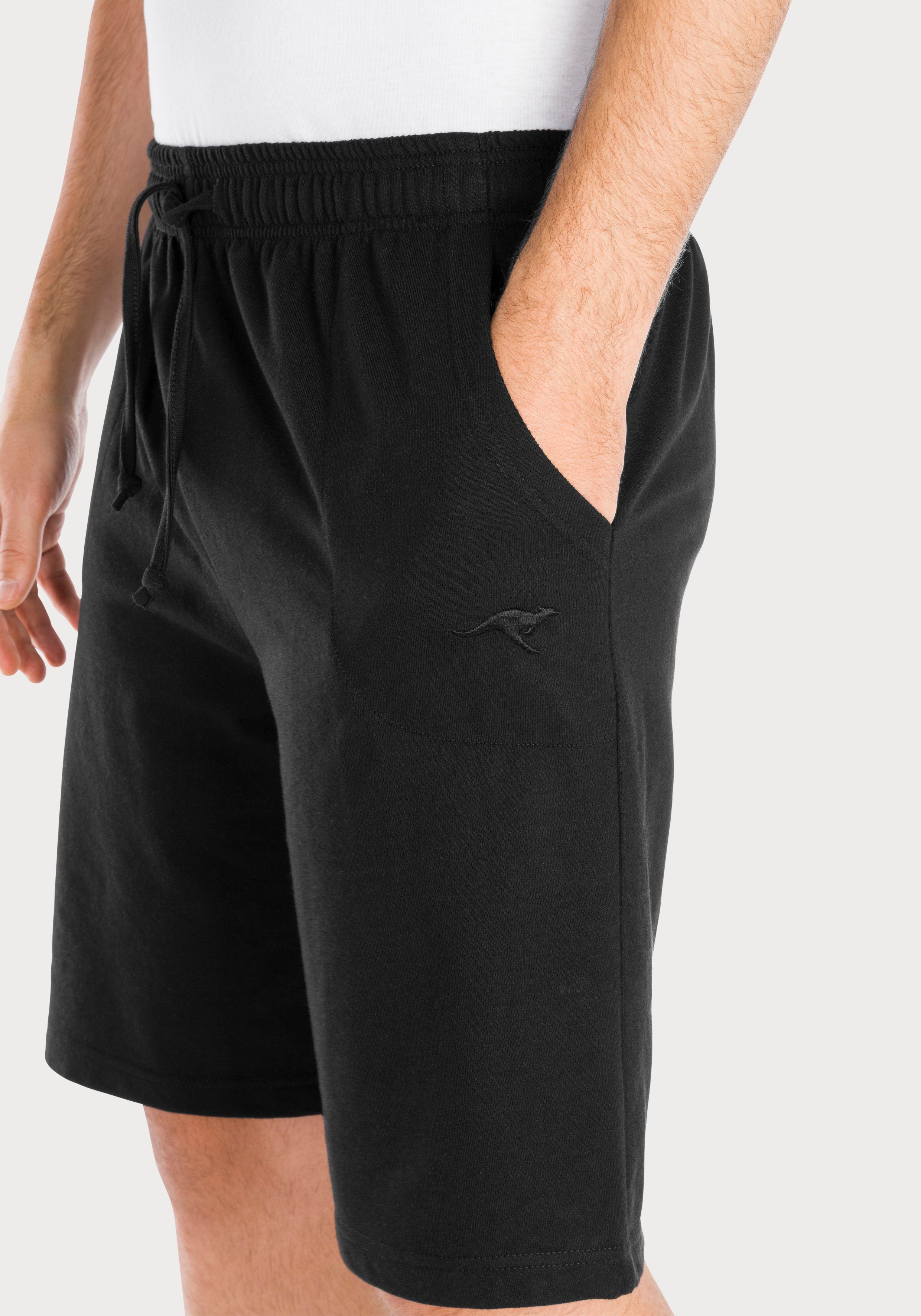 KangaROOS Sweatshort Korte joggingbroek van zachte sweatstof met koord