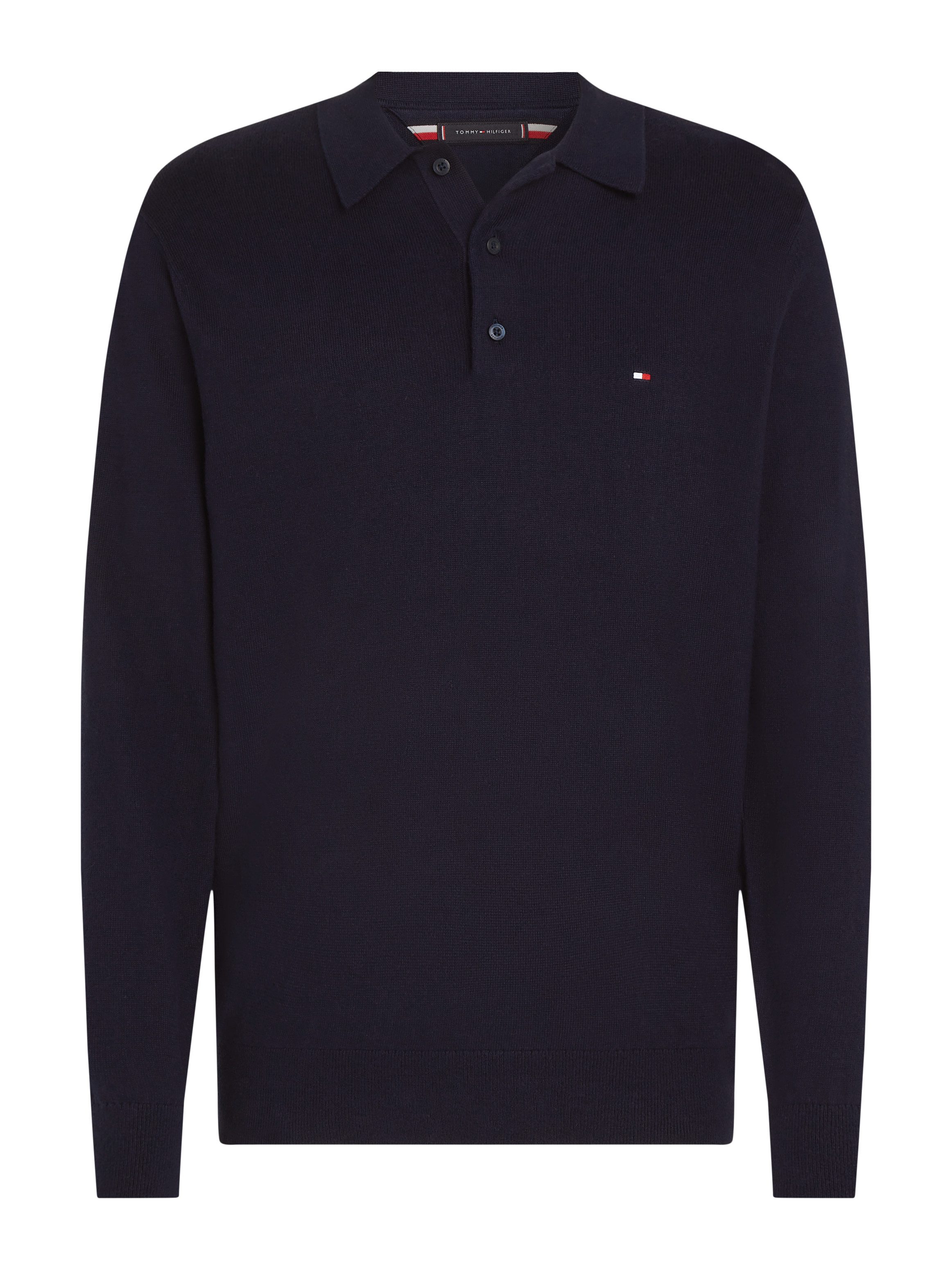 Tommy Hilfiger Trui met polokraag PIMA ORG CTN CASHMERE LS POLO