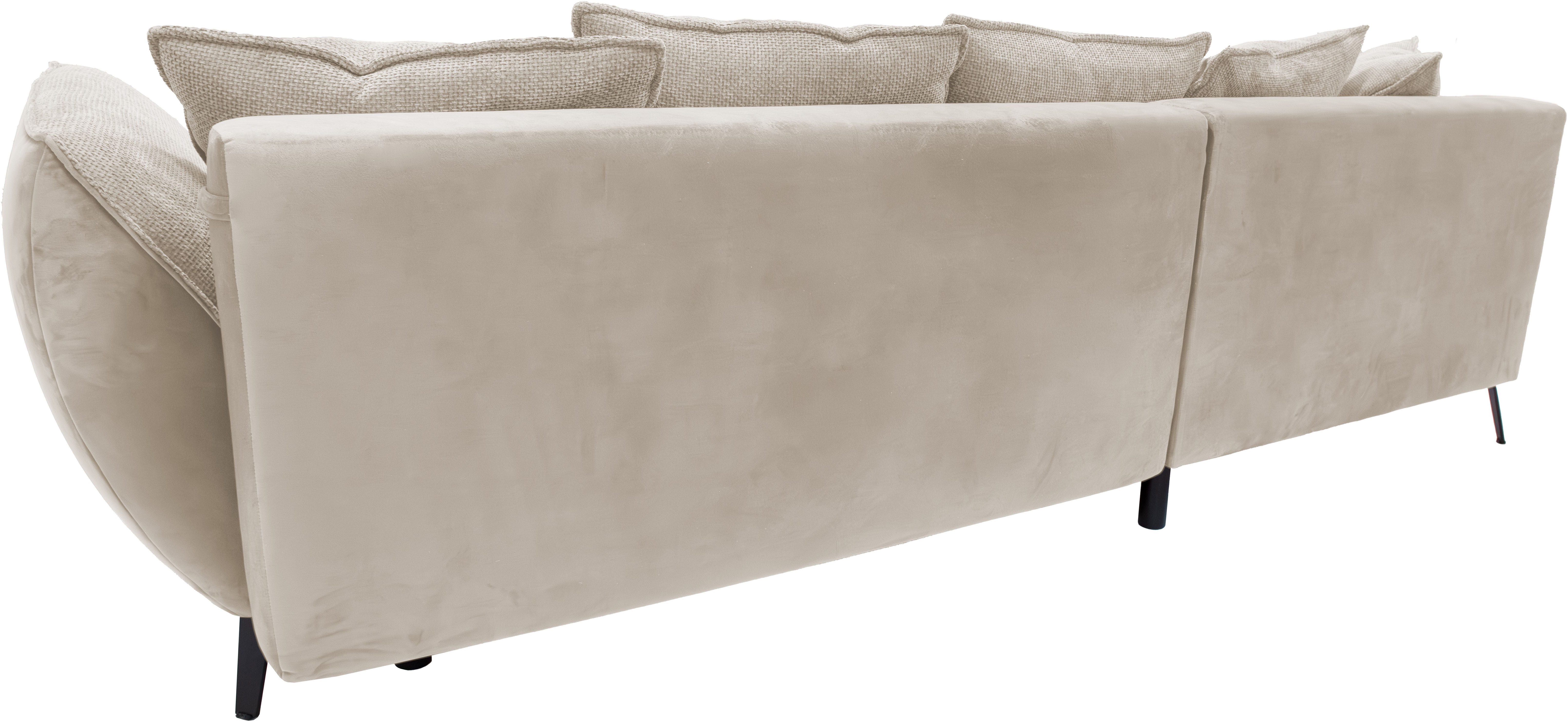 exxpo - sofa fashion Hoekbank Midway met eenvoudige Easy-Lift bedfunctie, comfortabel en modern