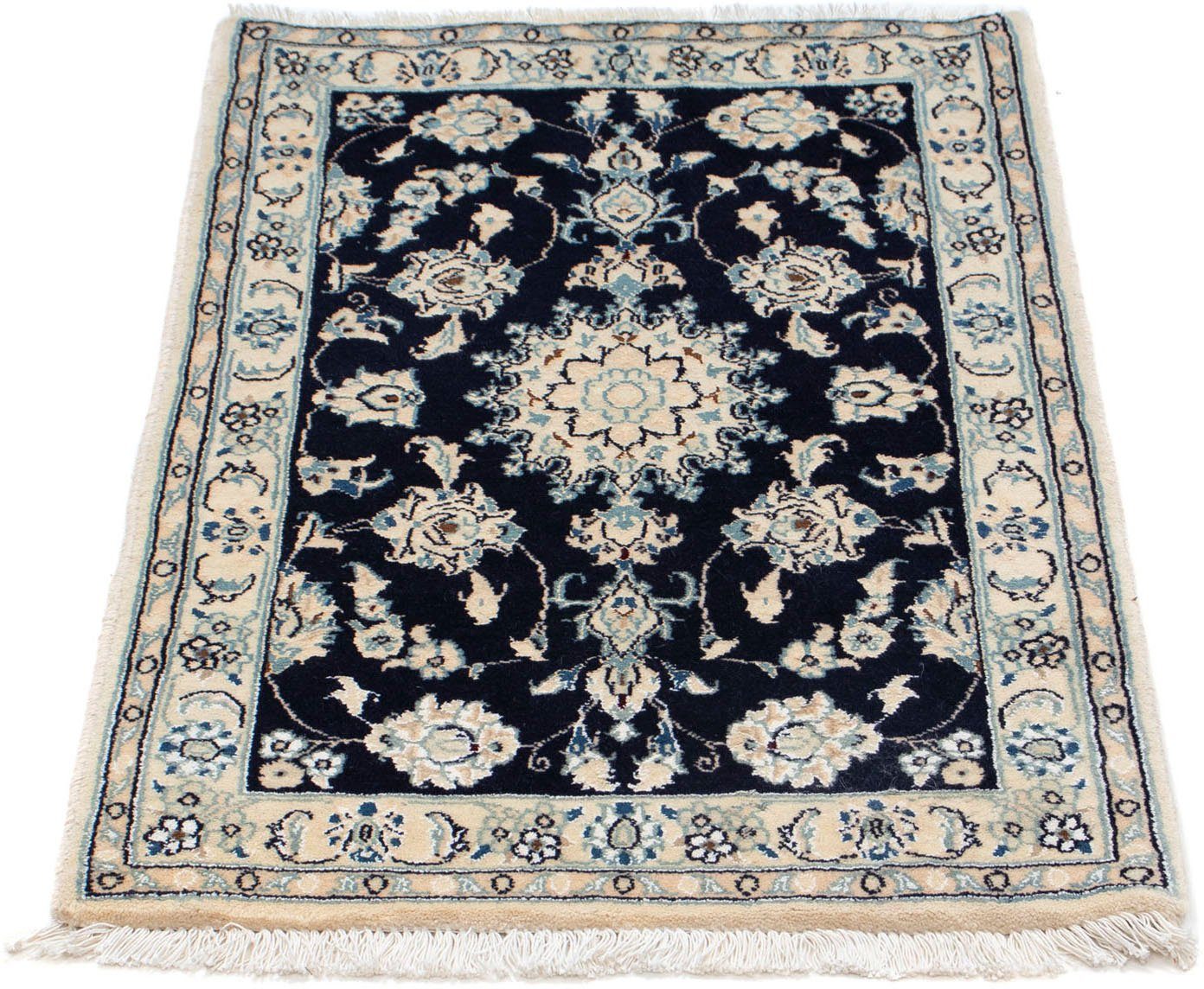 morgenland Wollen kleed Nain medaillon rosso scuro 250 x 250 cm Uniek exemplaar met certificaat