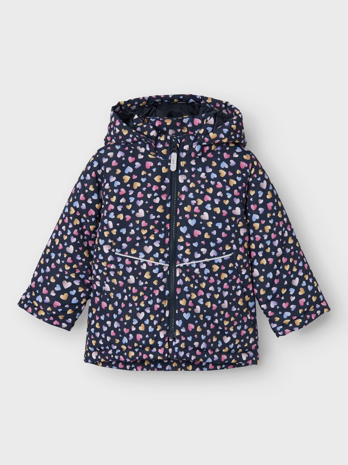 Name It Functioneel jack NMFMAXI JACKET AOP NOOS Afneembare capuchon voor veiligheid, decoratieve, reflecterende details