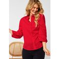 cecil klassieke blouse met perforatiemotief rood