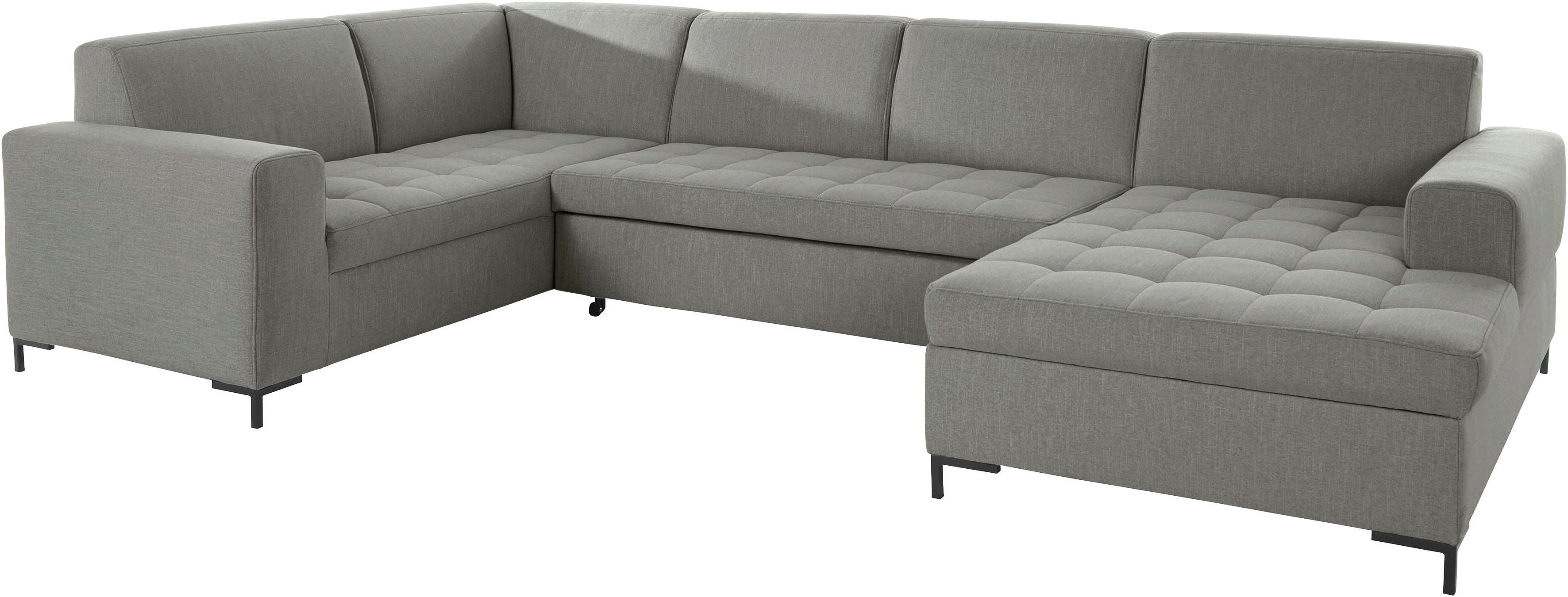 OTTO products Zithoek Grazzo U-vorm hoogwaardige stoffen van gerecycled materiaal, stiksels op de zitting