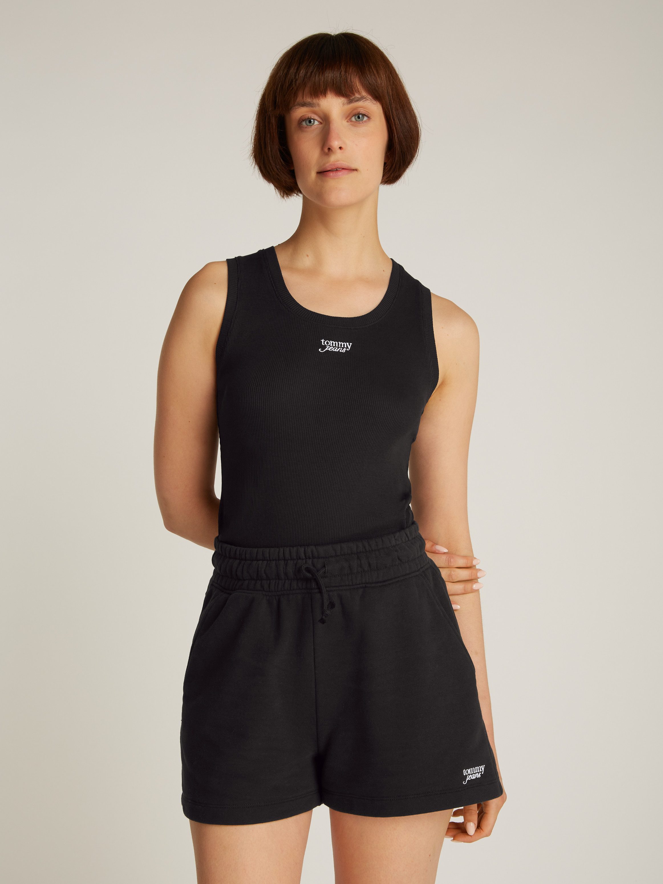 TOMMY JEANS Tanktop TJW SLIM SCRIPT RIB TANK TOP