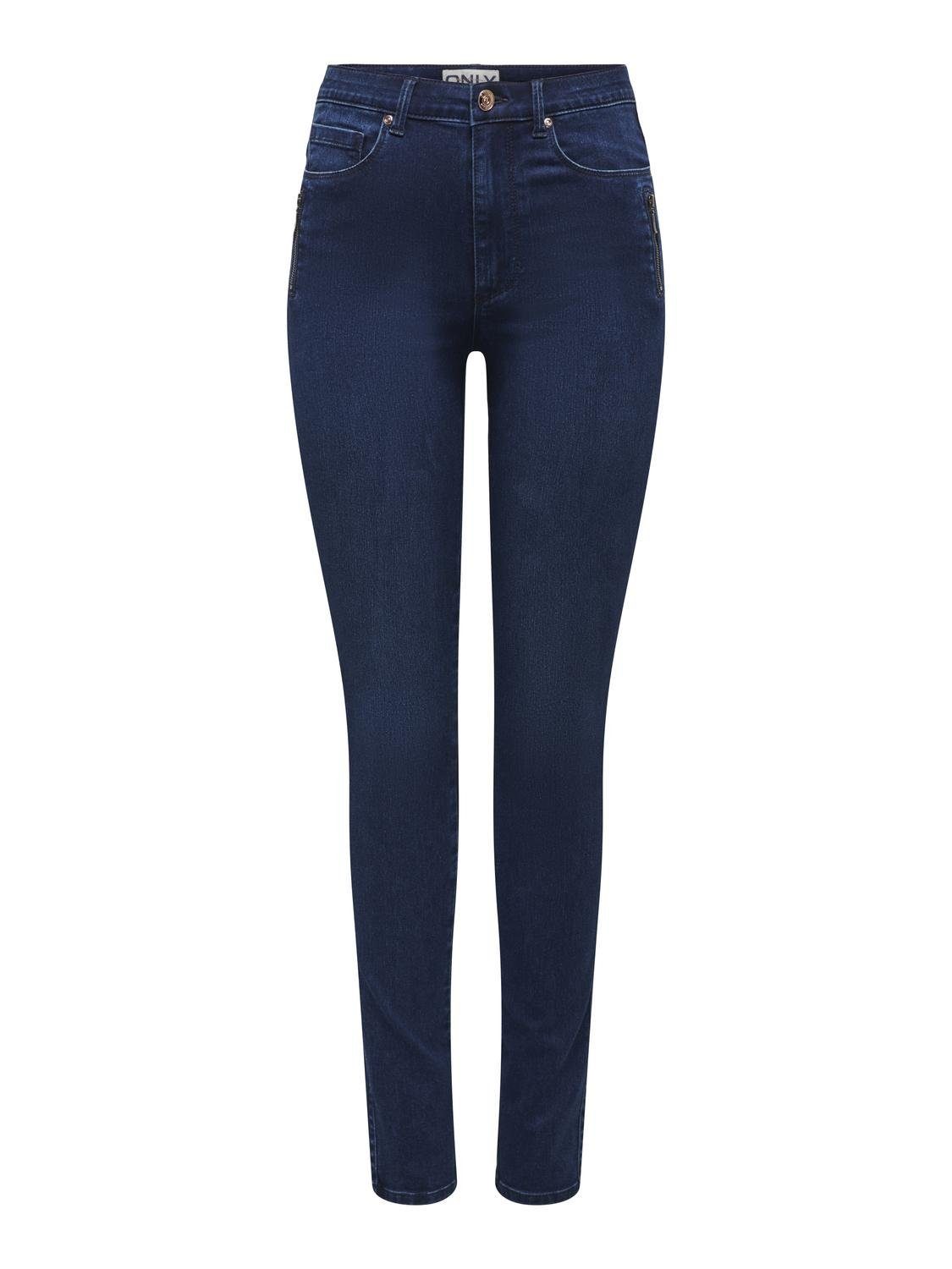 Only High-waist jeans ONLROYAL HW SK ZIP POC DNM PIM