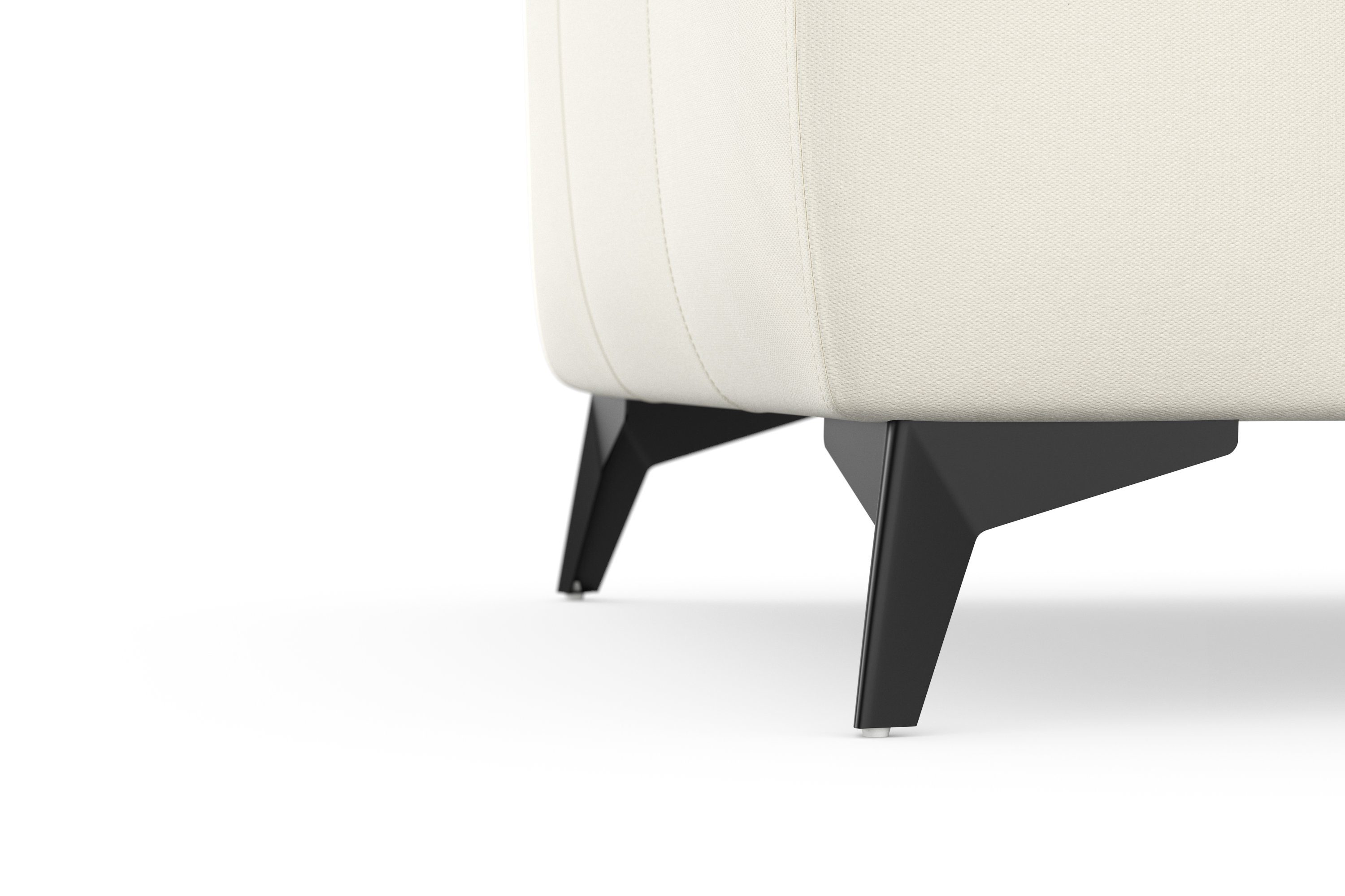 sit&more Hoekbank Sinatra L-vorm optioneel met verstelbare hoofdsteun en armleuning, metalen poten