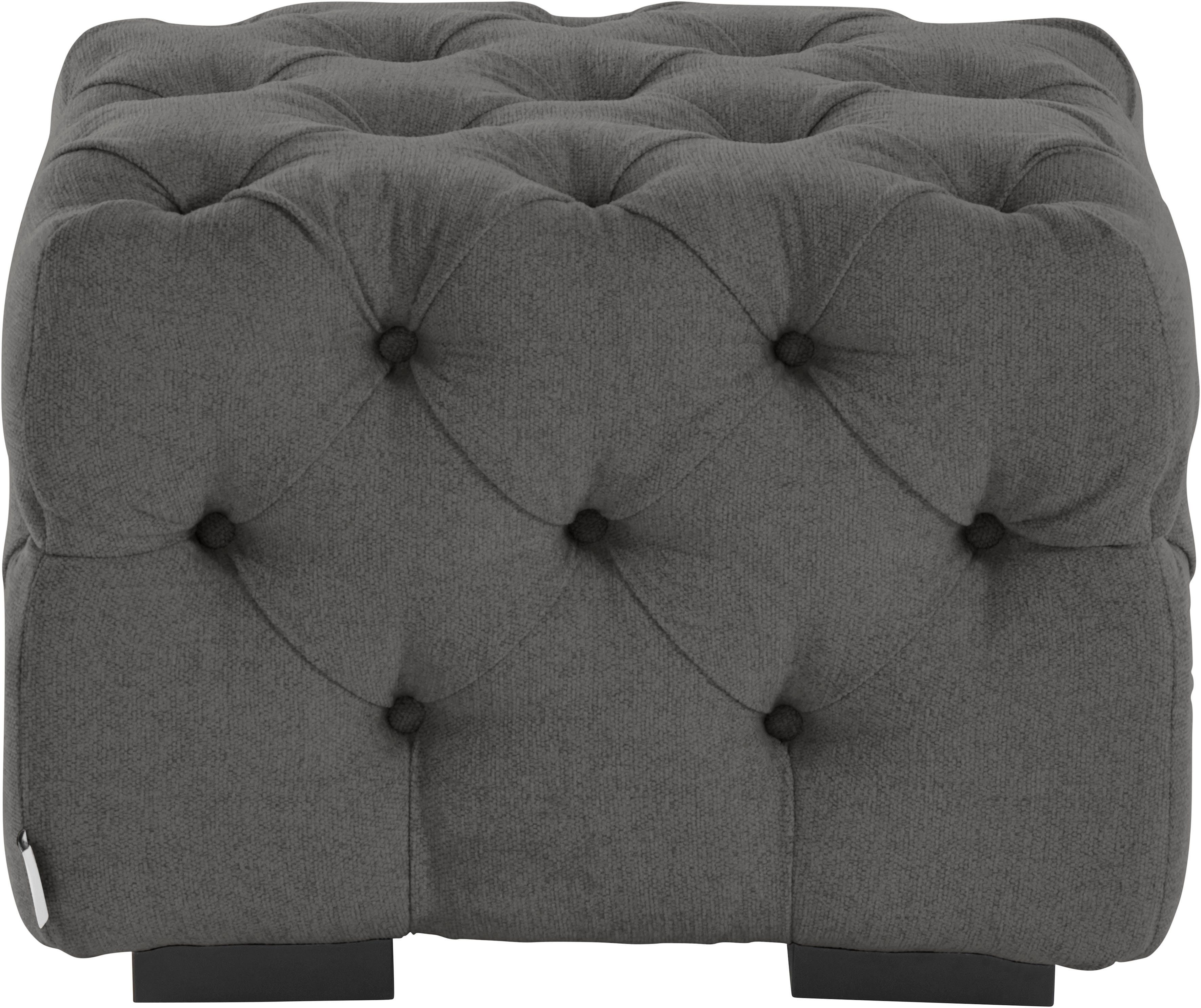 Home affaire Hocker Kalina met klassieke chesterfield-capitonnage, passend bij de serie "kalina"
