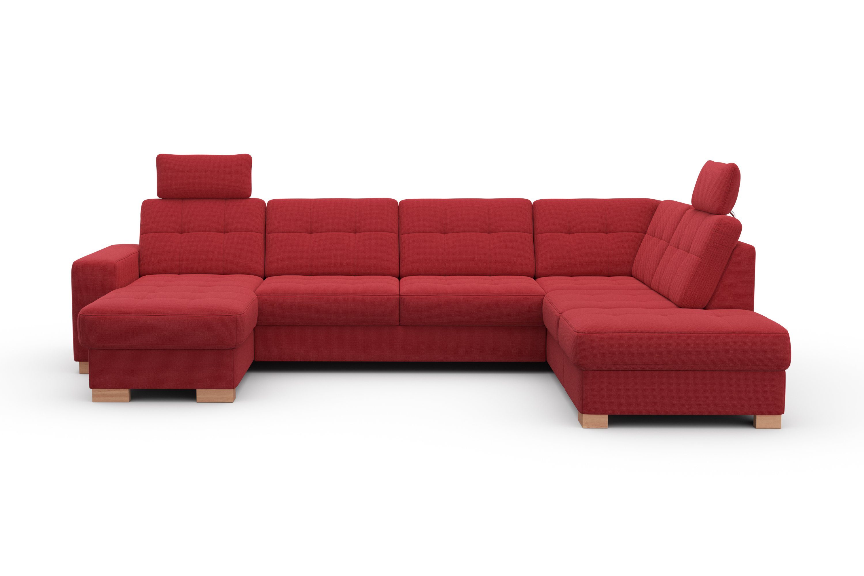 sit&more Zithoek Quincy U-vorm naar keuze met slaapfunctie en bedkist