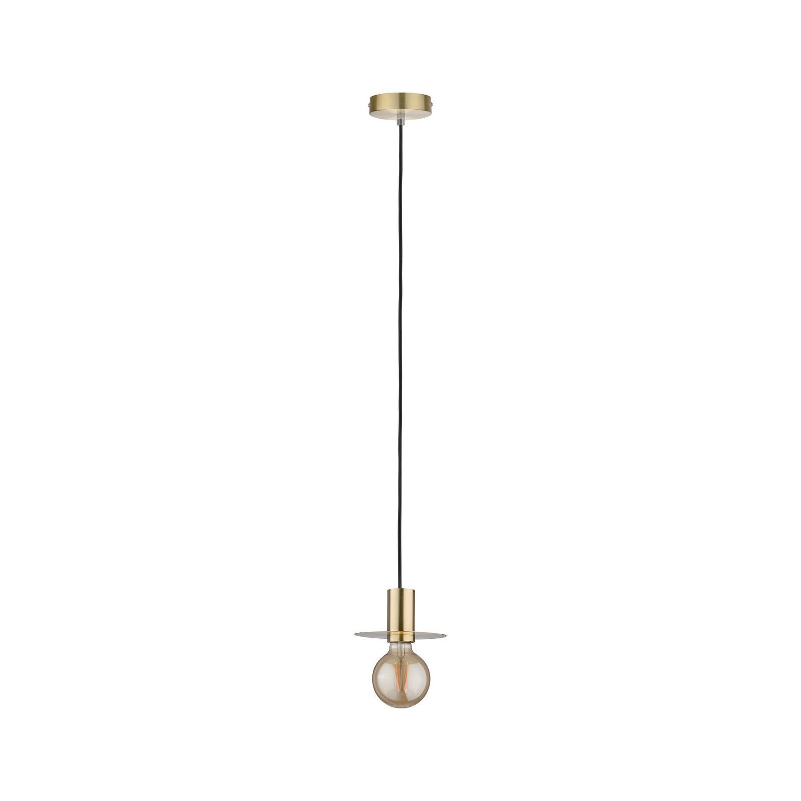 Paulmann Hanglamp Neordic Stian max. 1x60W Geborsteld messing 230V Metaal (1 stuk)