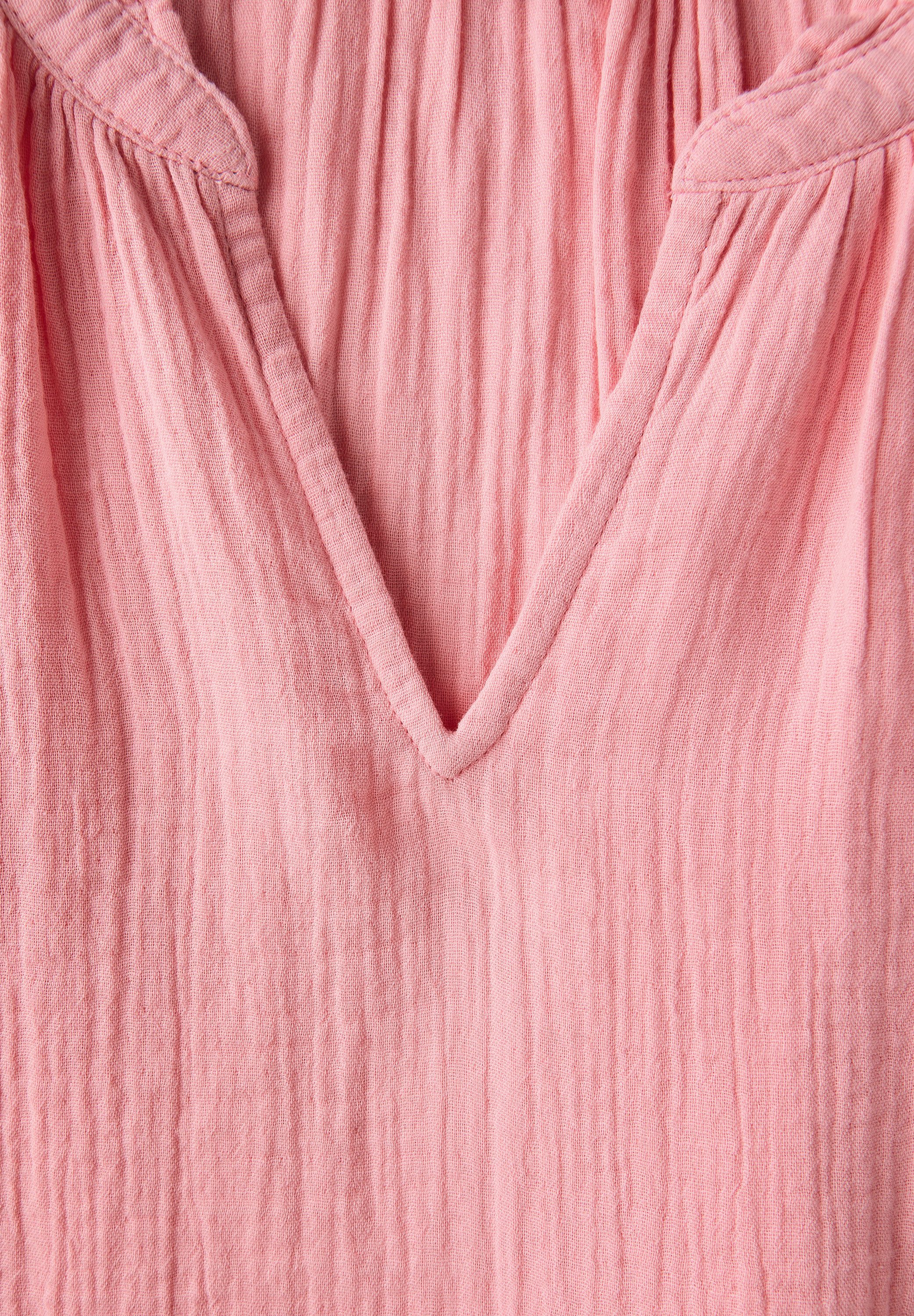 STREET ONE Blouse zonder sluiting met ruches en in tuniekstijl